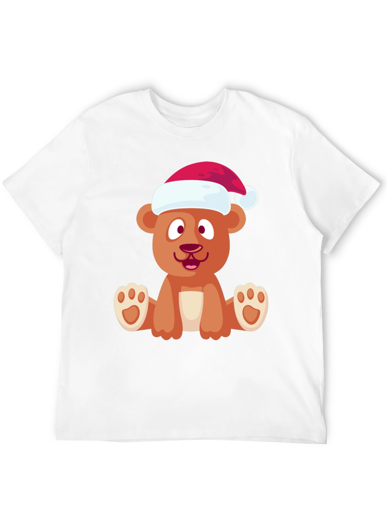 Festive Bear Graphic Tee - Holiday Cheer