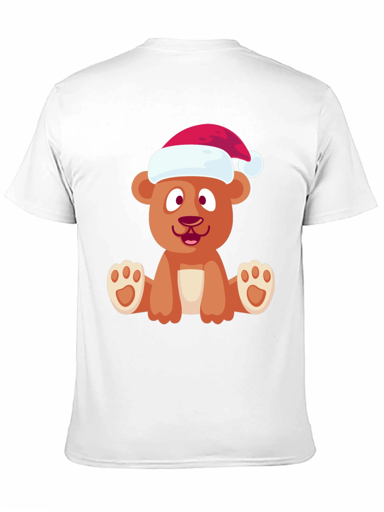 Festive Bear Graphic Tee - Holiday Cheer
