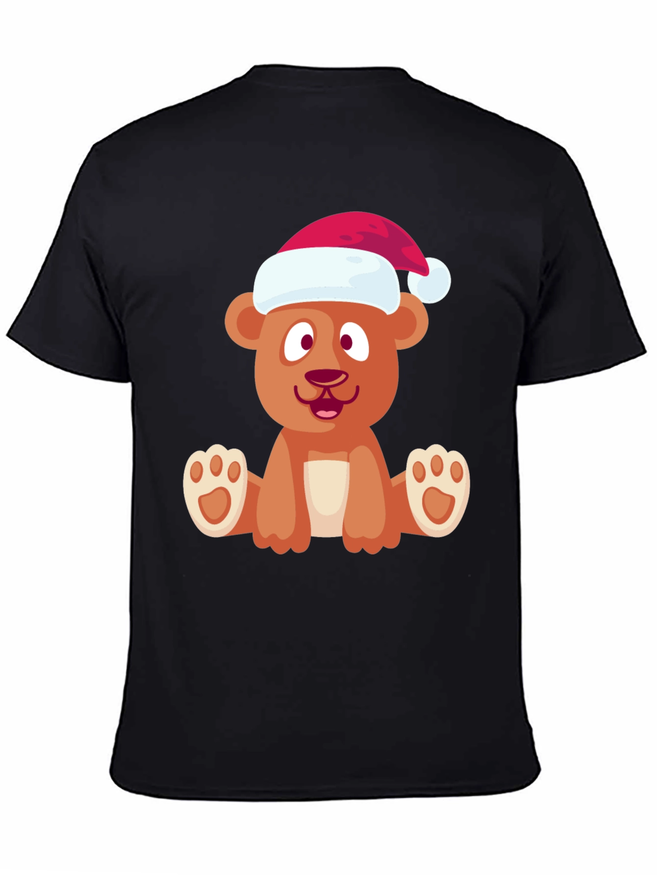 Festive Bear Graphic Tee - Holiday Cheer