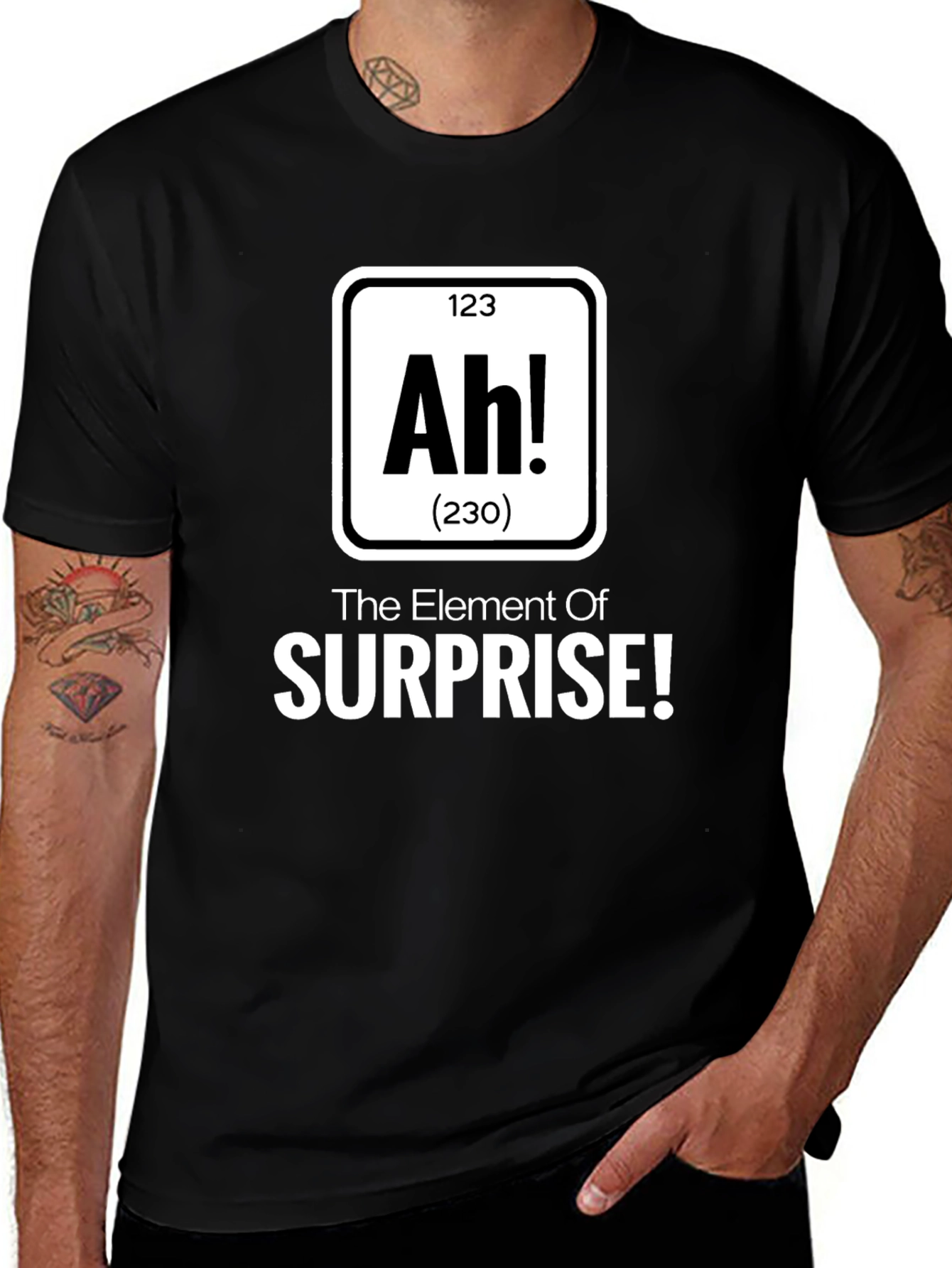 Ah! The Element of Surprise Mens T-Shirt