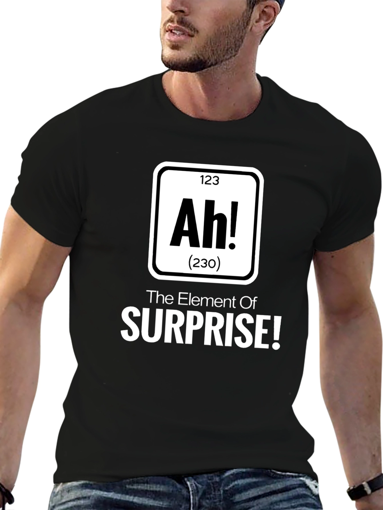 Ah! The Element of Surprise Mens T-Shirt