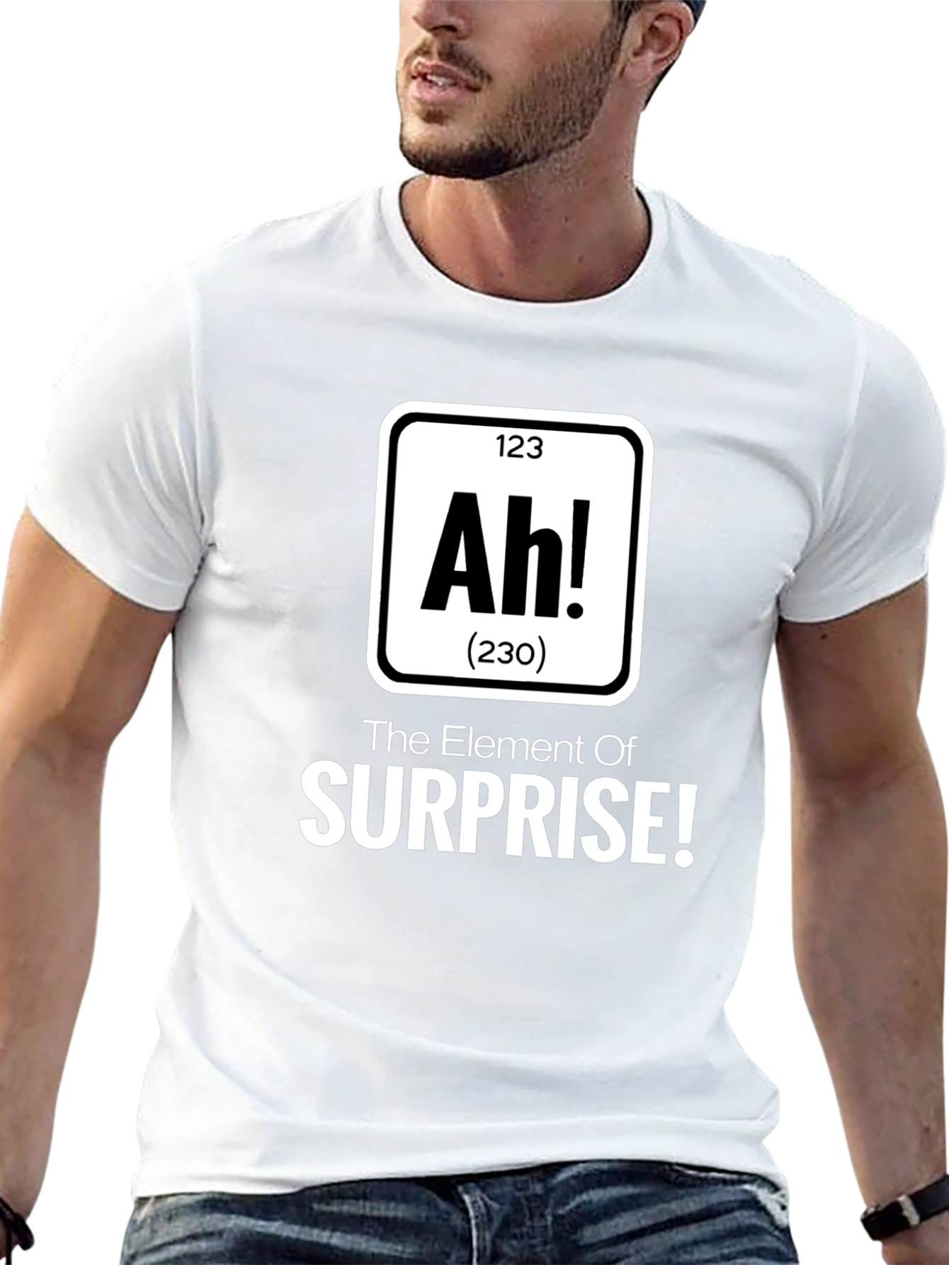 Ah! The Element of Surprise Mens T-Shirt