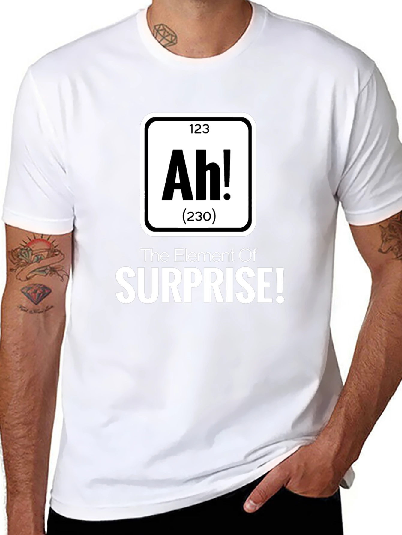 Ah! The Element of Surprise Mens T-Shirt