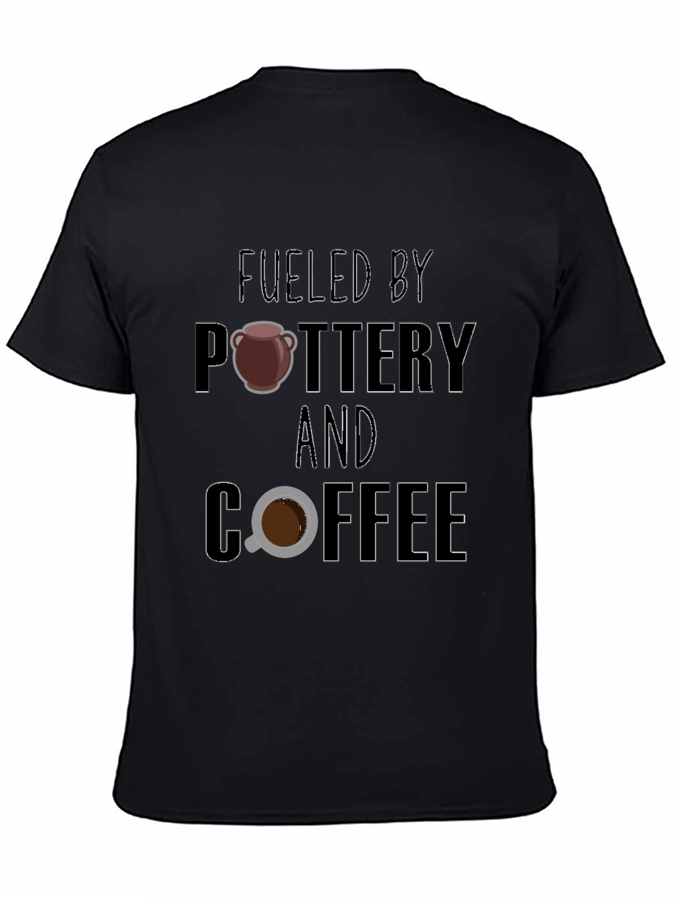 Fueled by Pottery and Coffee Graphic Tee