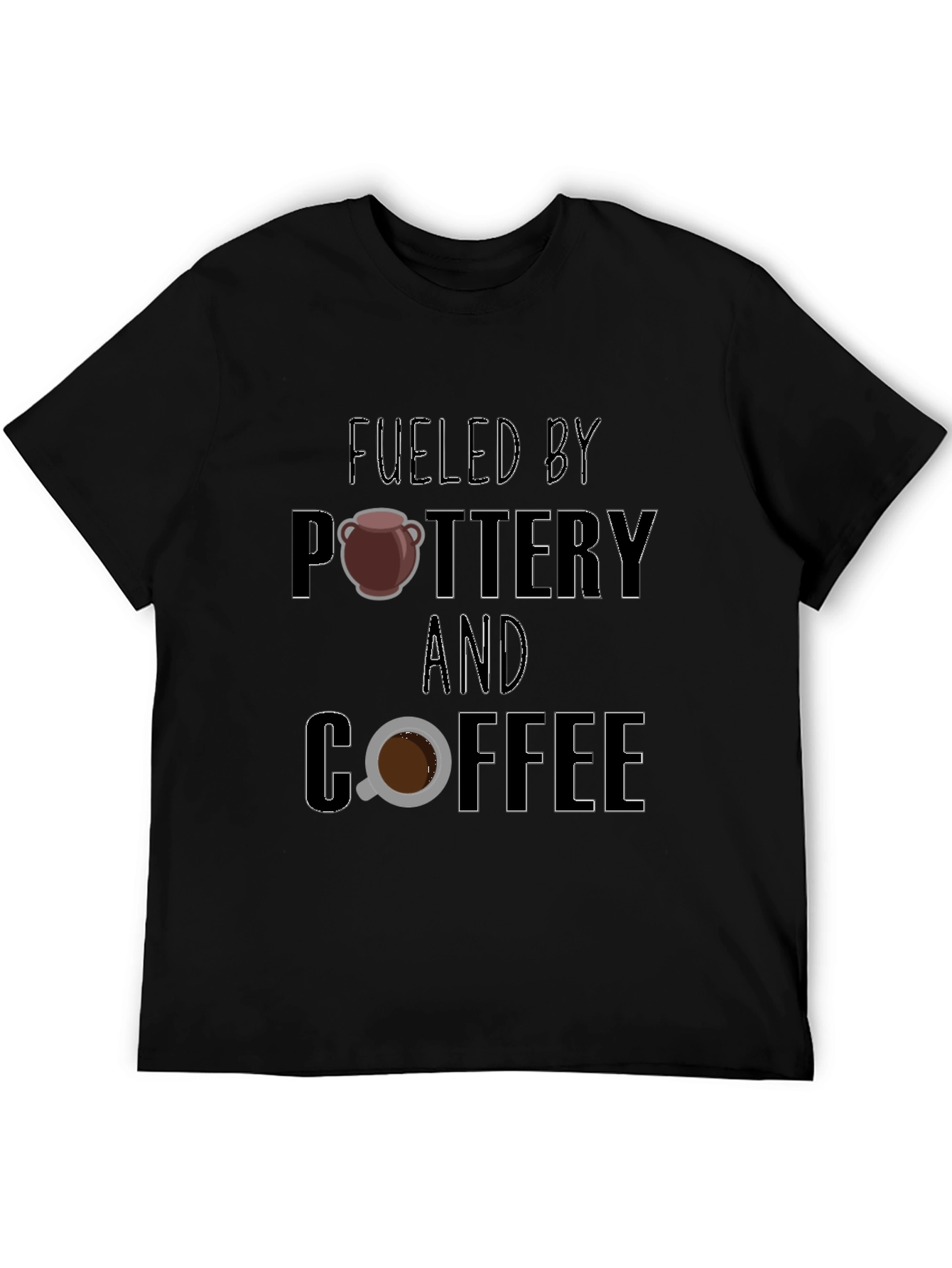 Fueled by Pottery and Coffee Graphic Tee