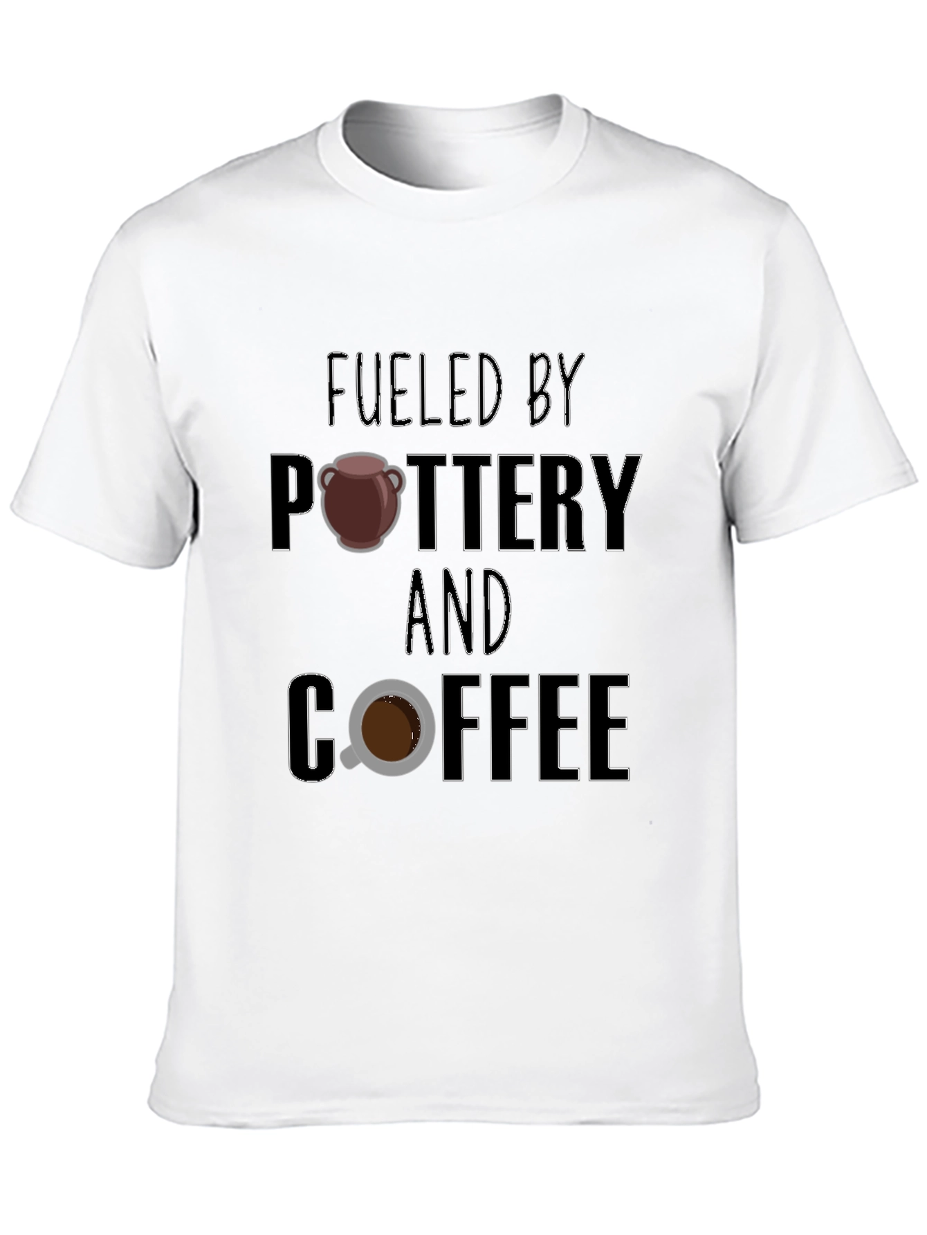 Fueled by Pottery and Coffee Graphic Tee