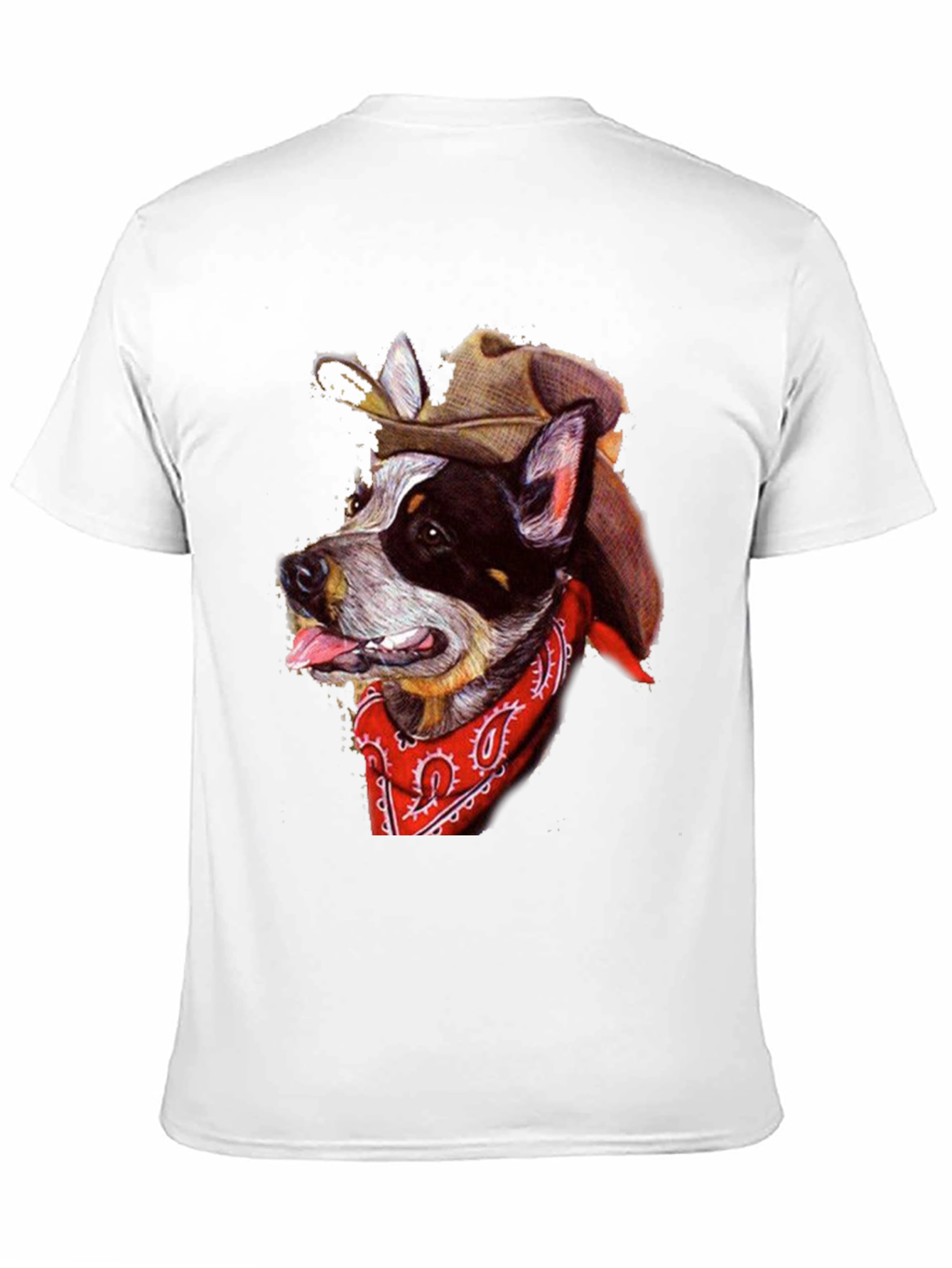 Cowboy Dog Graphic Tee - Western Style T-Shirt