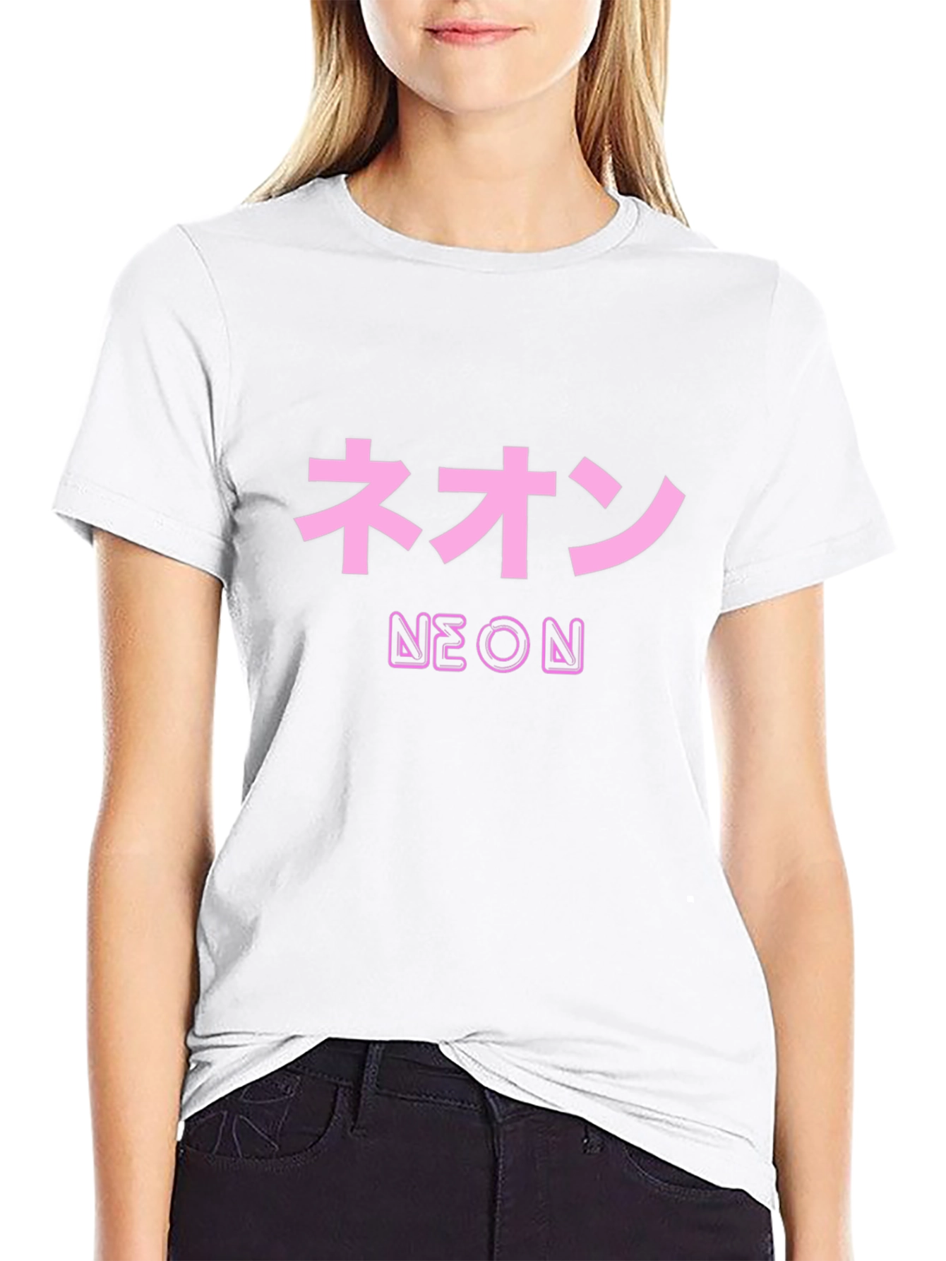 Neon Text Graphic Tee - Urban Style