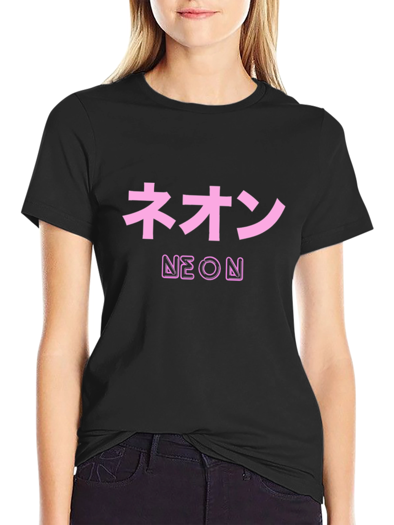 Neon Text Graphic Tee - Urban Style