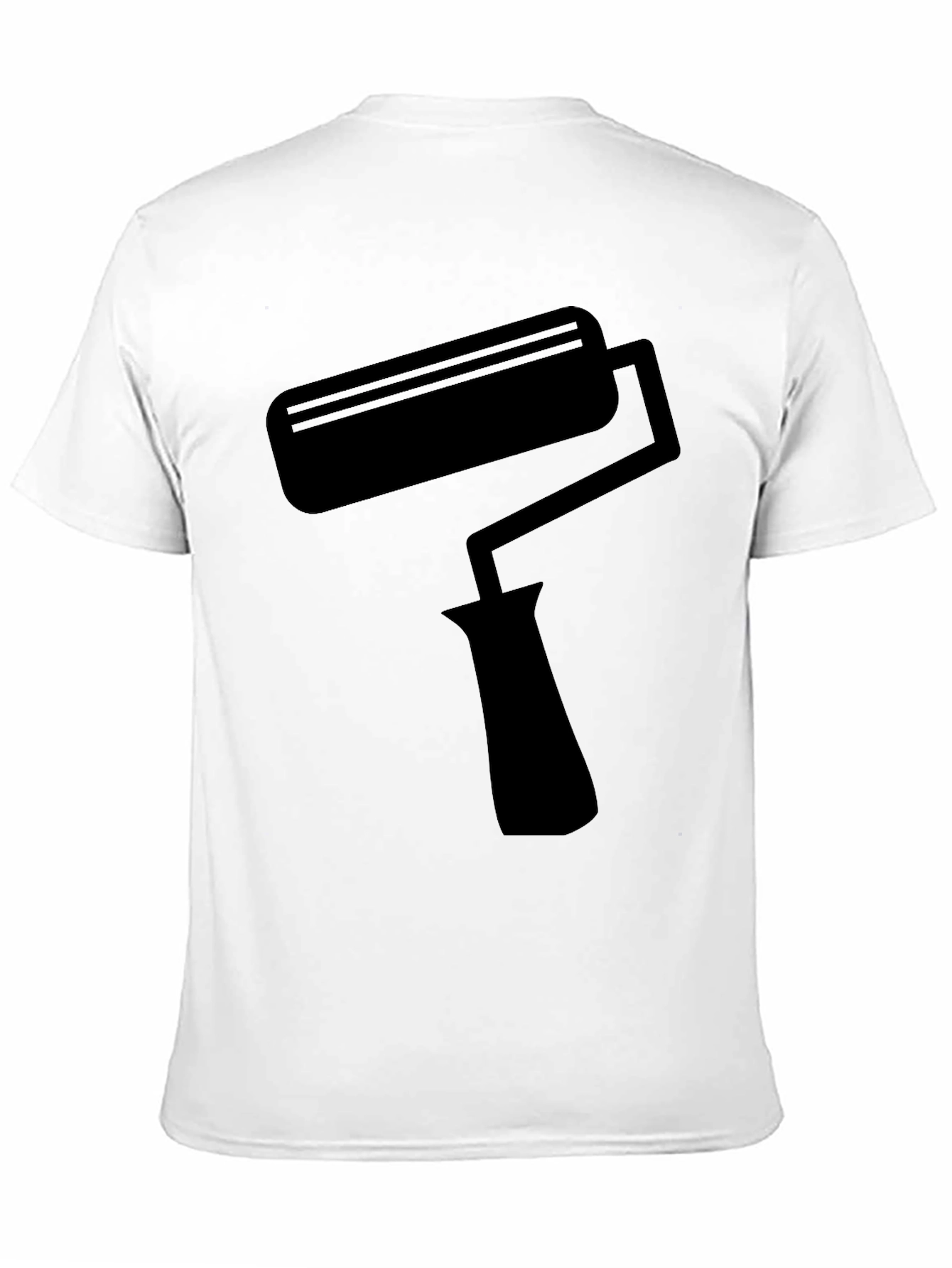 Painters Roller T-Shirt - Black Crew Neck Tee