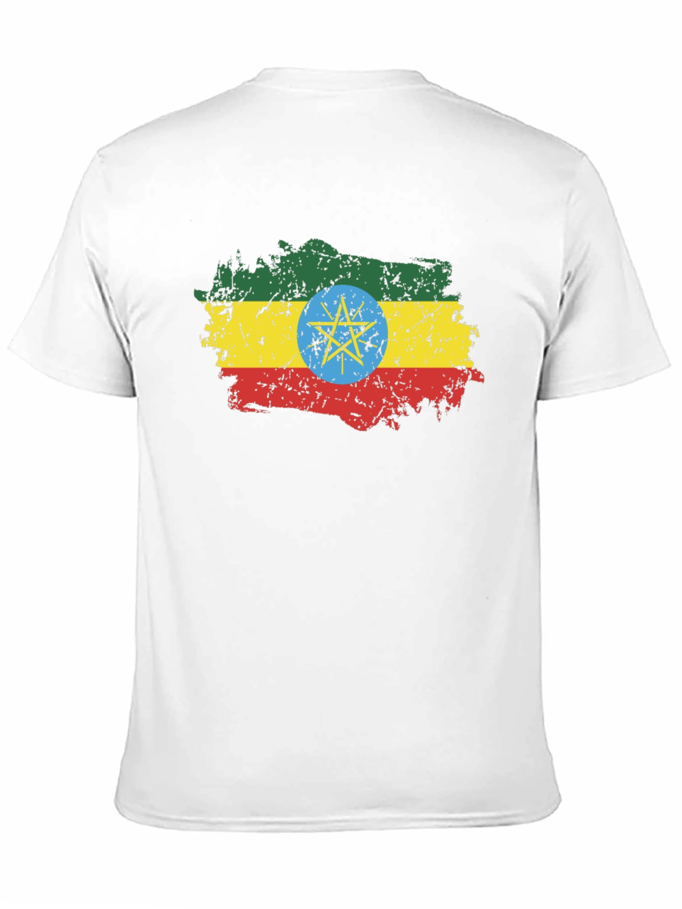 Ethiopia Flag T-Shirt - Distressed Graphic Tee