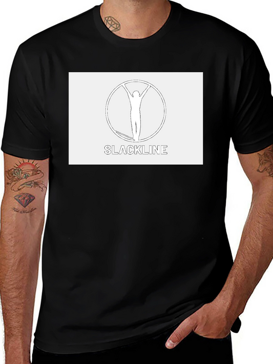 Slackline T-Shirt - Black Unique Design