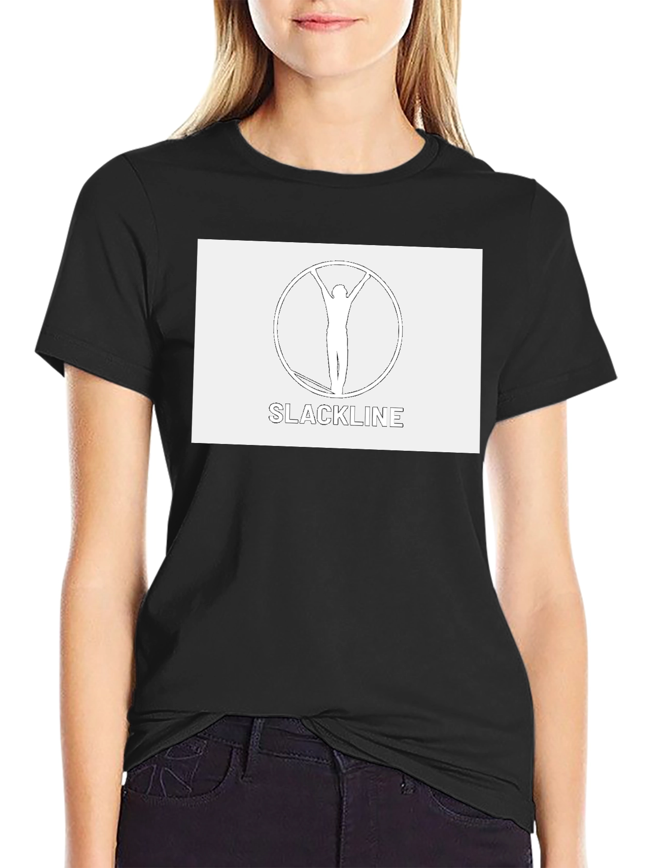 Slackline T-Shirt - Black Unique Design