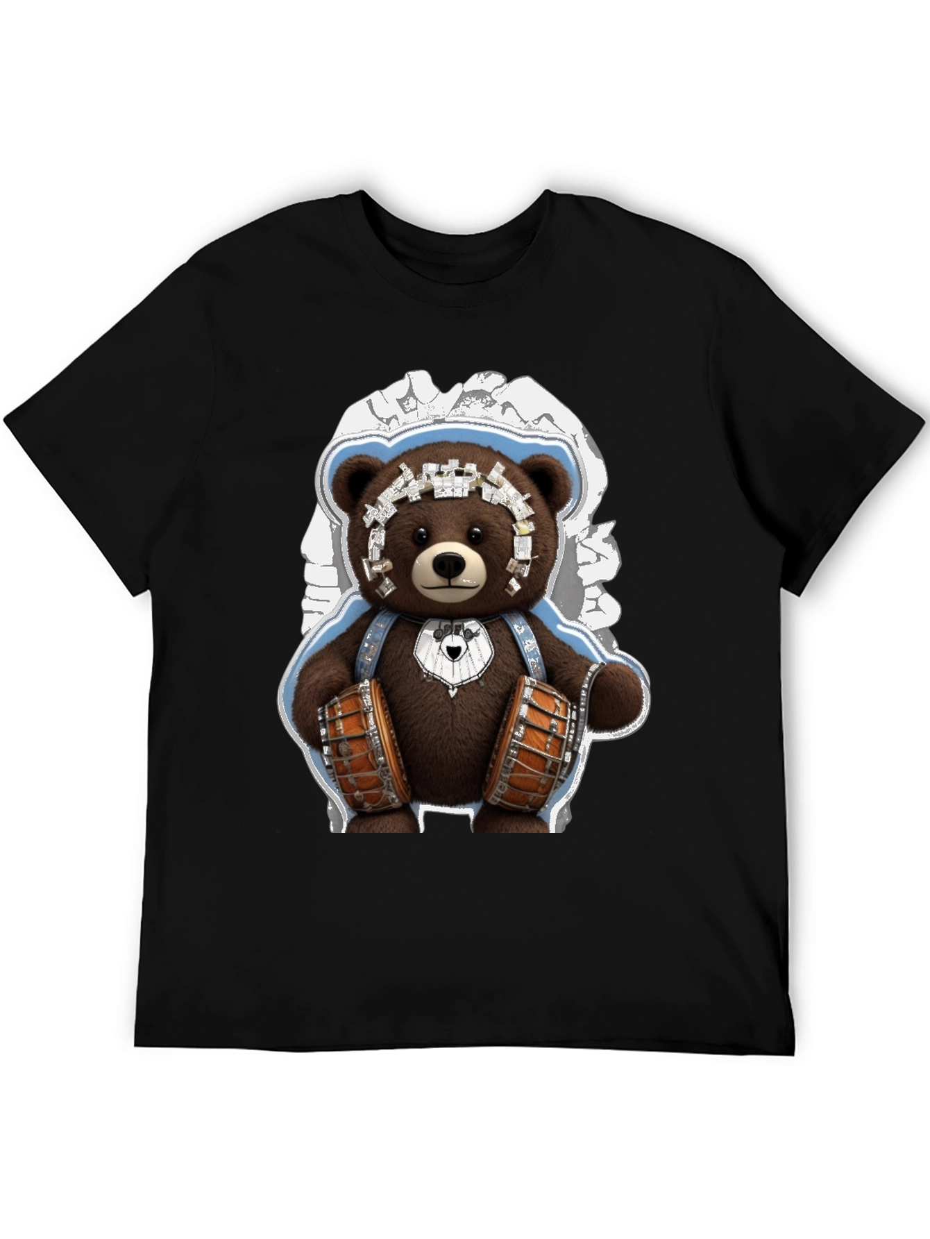 Drummer Bear Graphic Tee