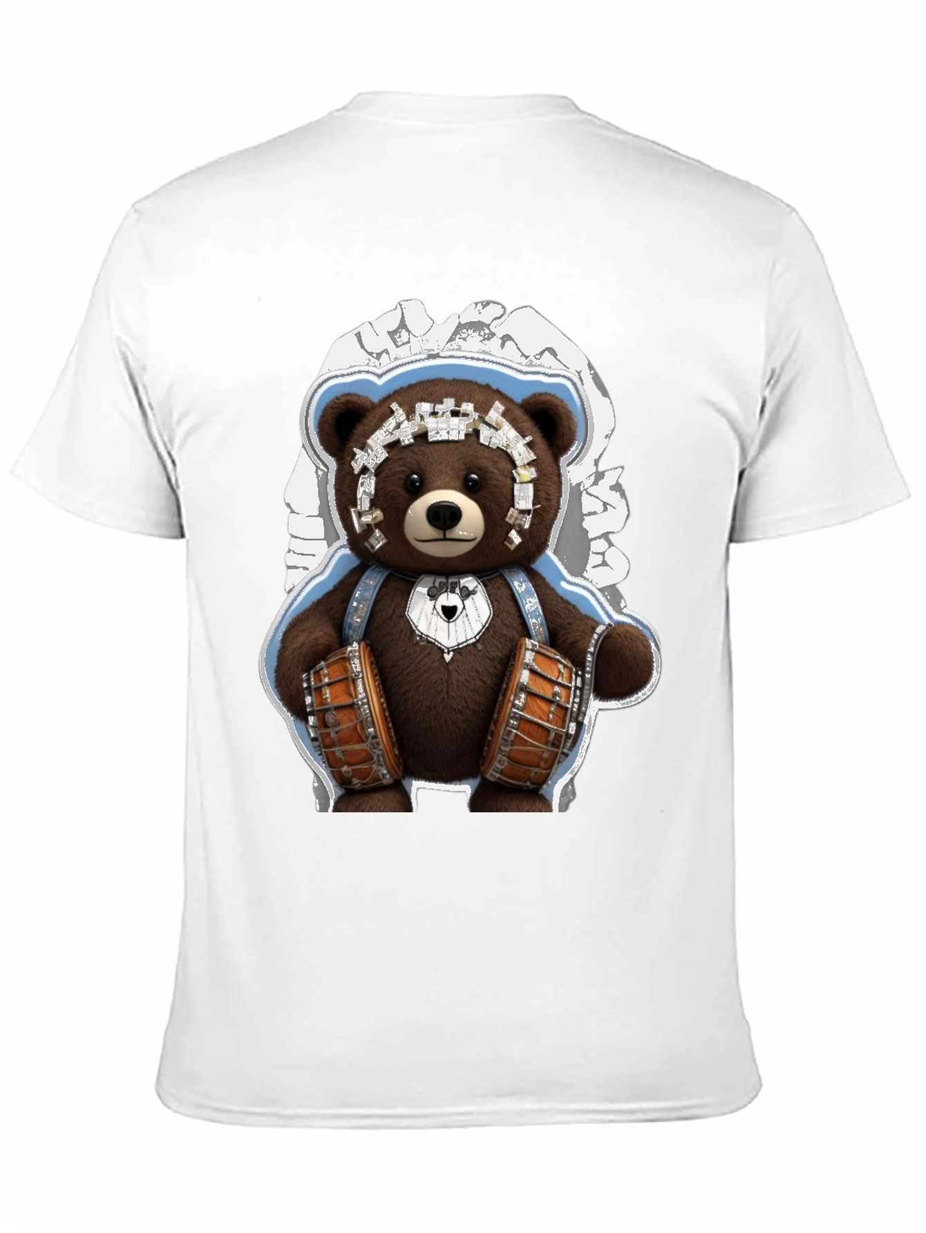Drummer Bear Graphic Tee