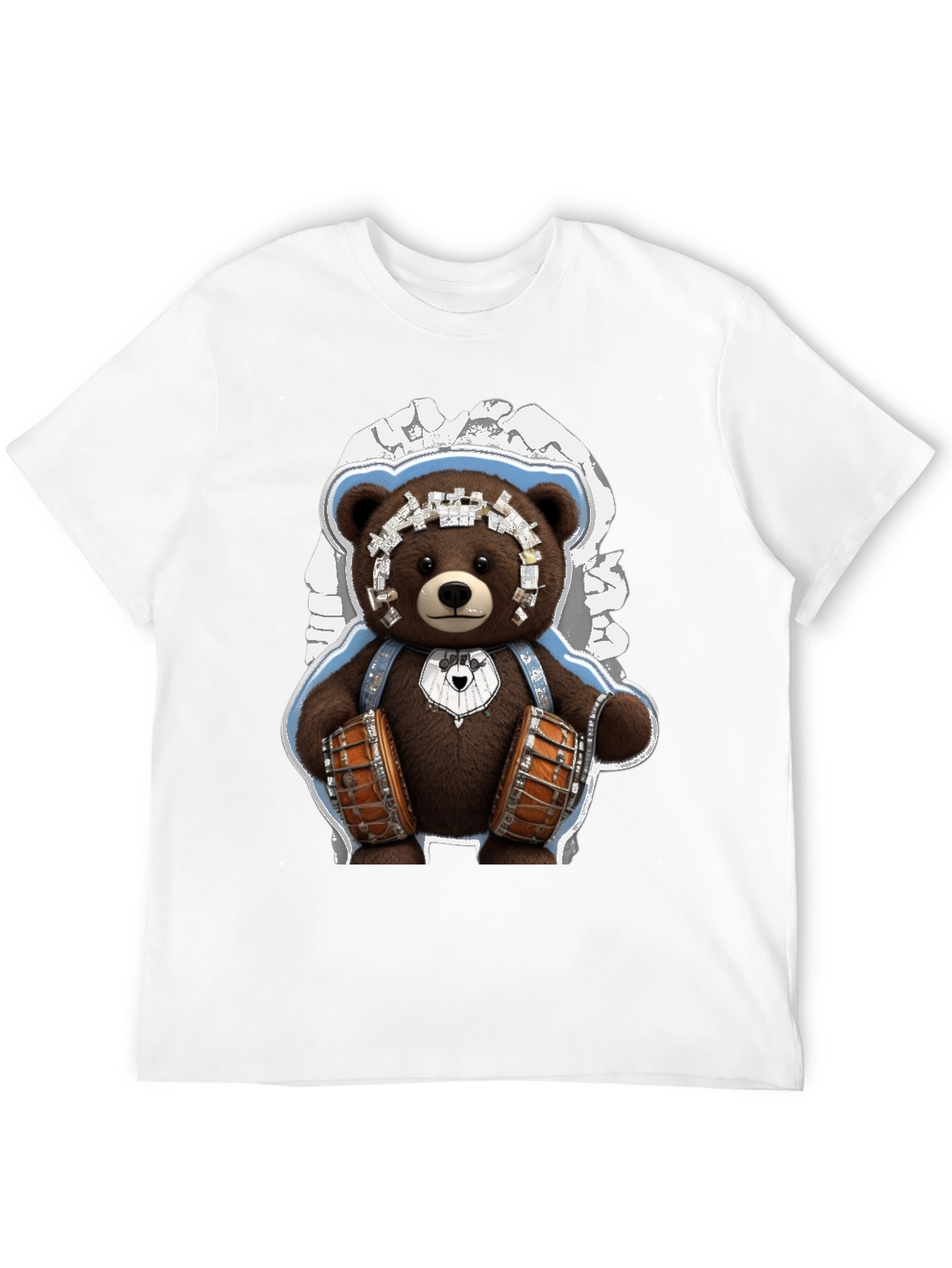 Drummer Bear Graphic Tee