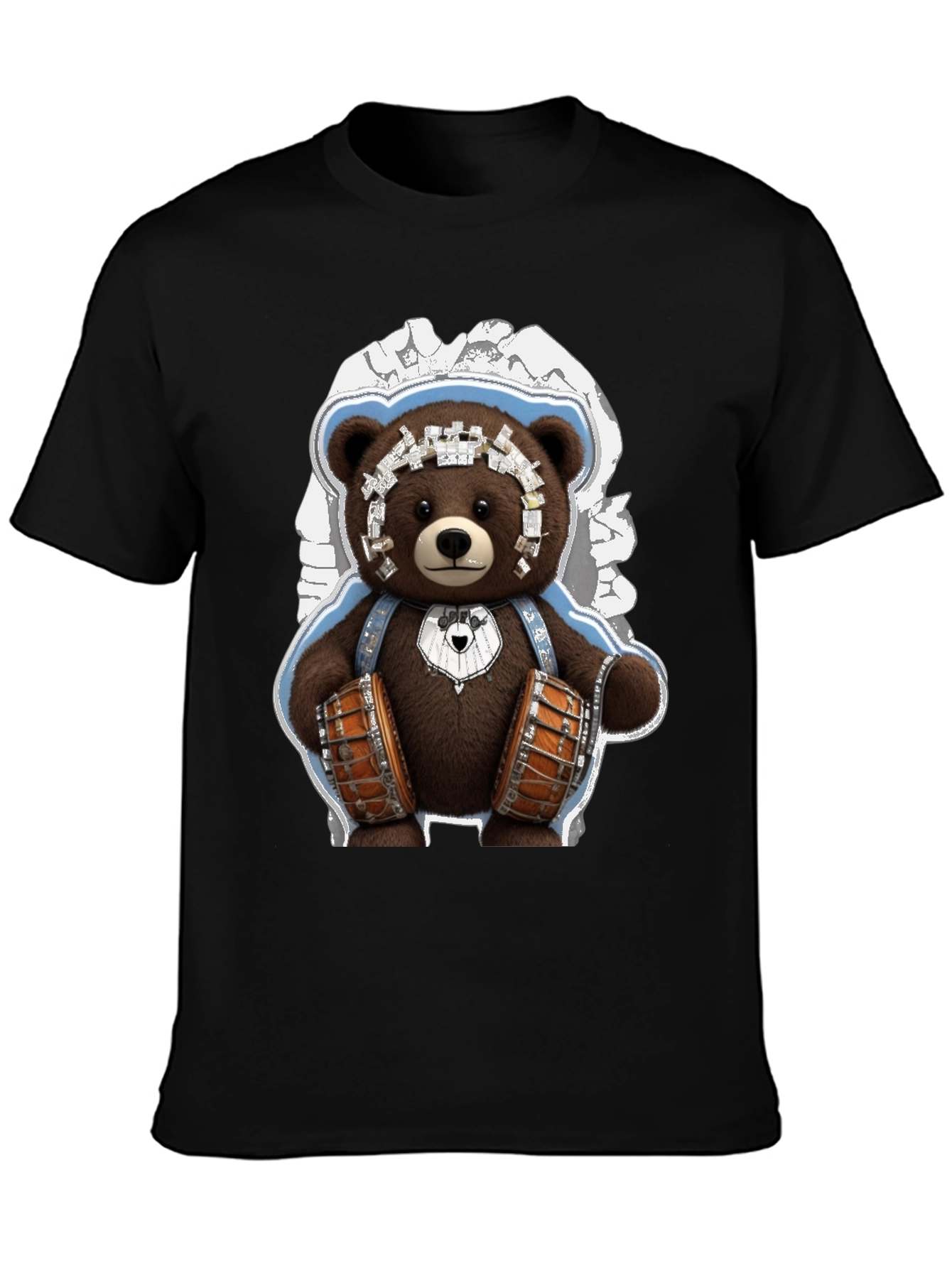 Drummer Bear Graphic Tee