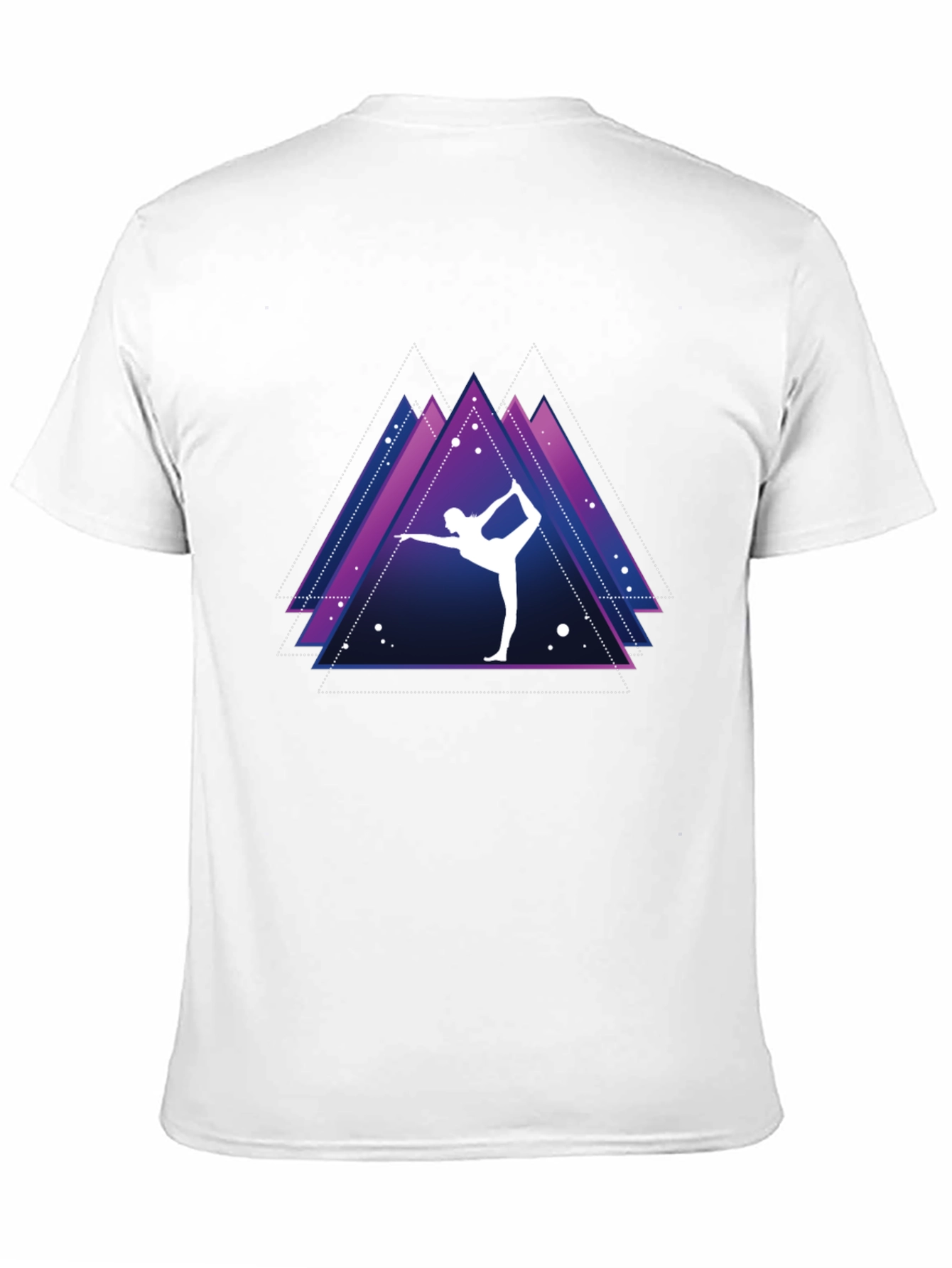 Yoga Pose Graphic Tee - Mens Black T-Shirt