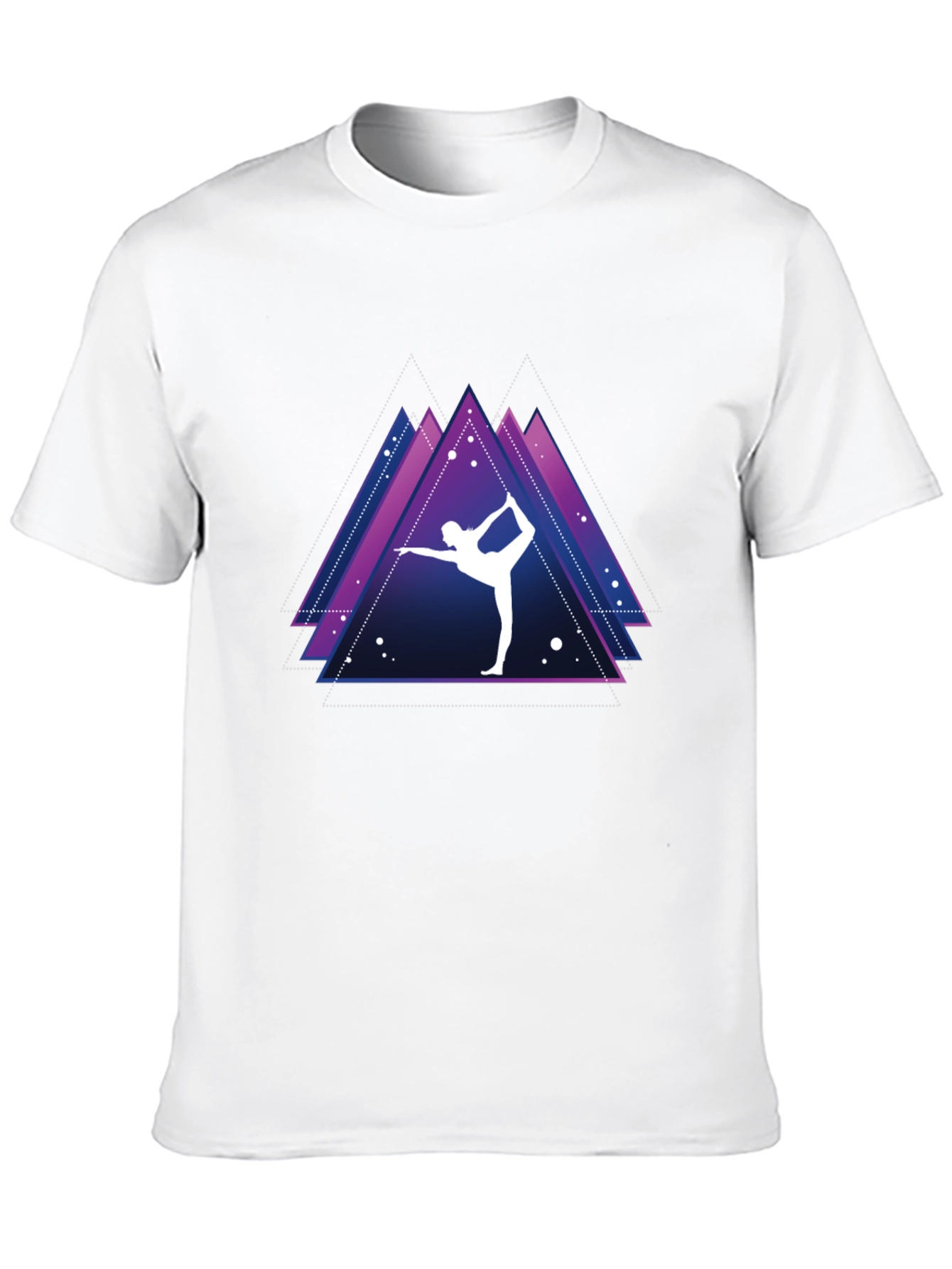 Yoga Pose Graphic Tee - Mens Black T-Shirt