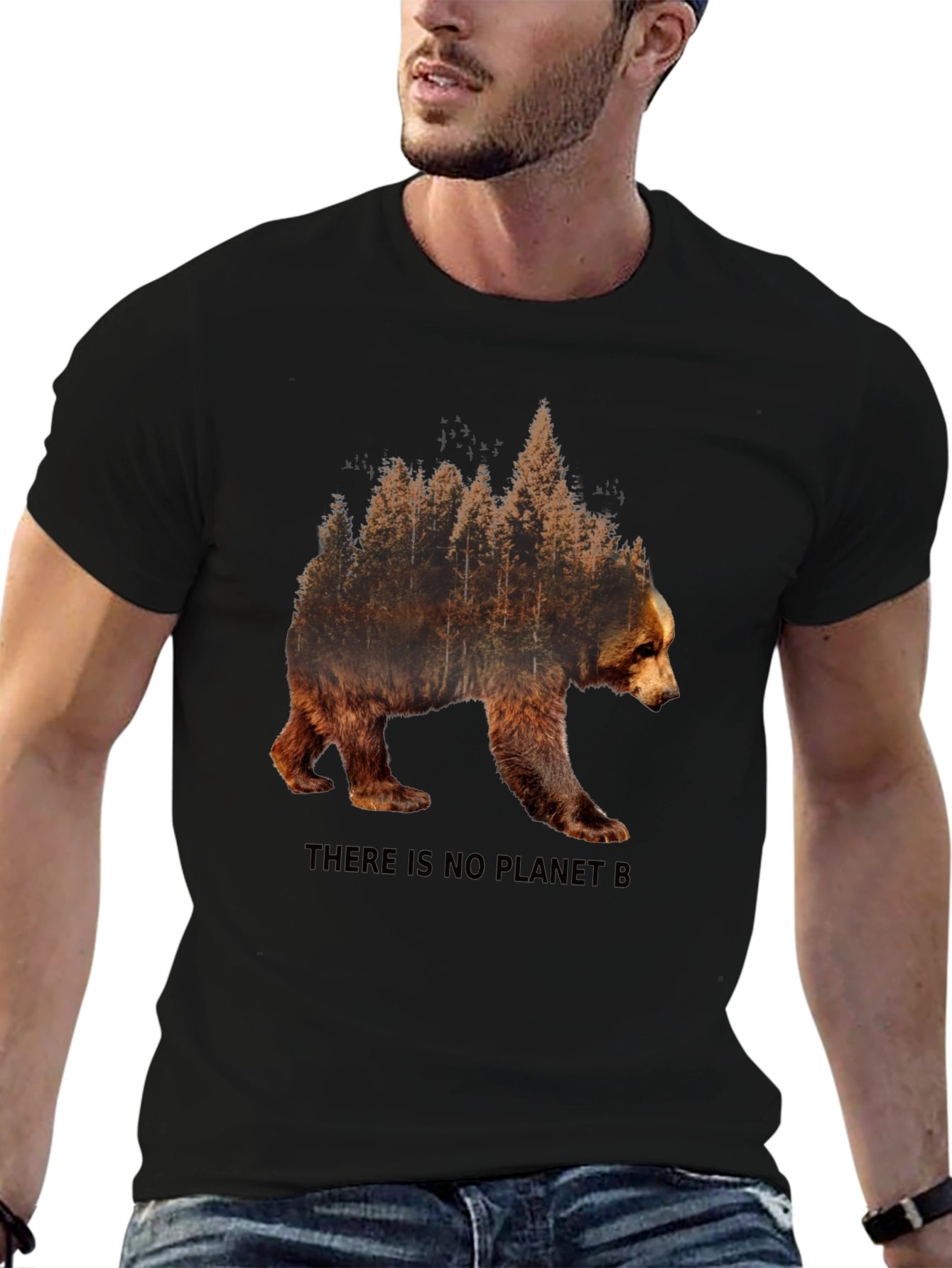 Bear Forest Graphic Tee - Save the Planet