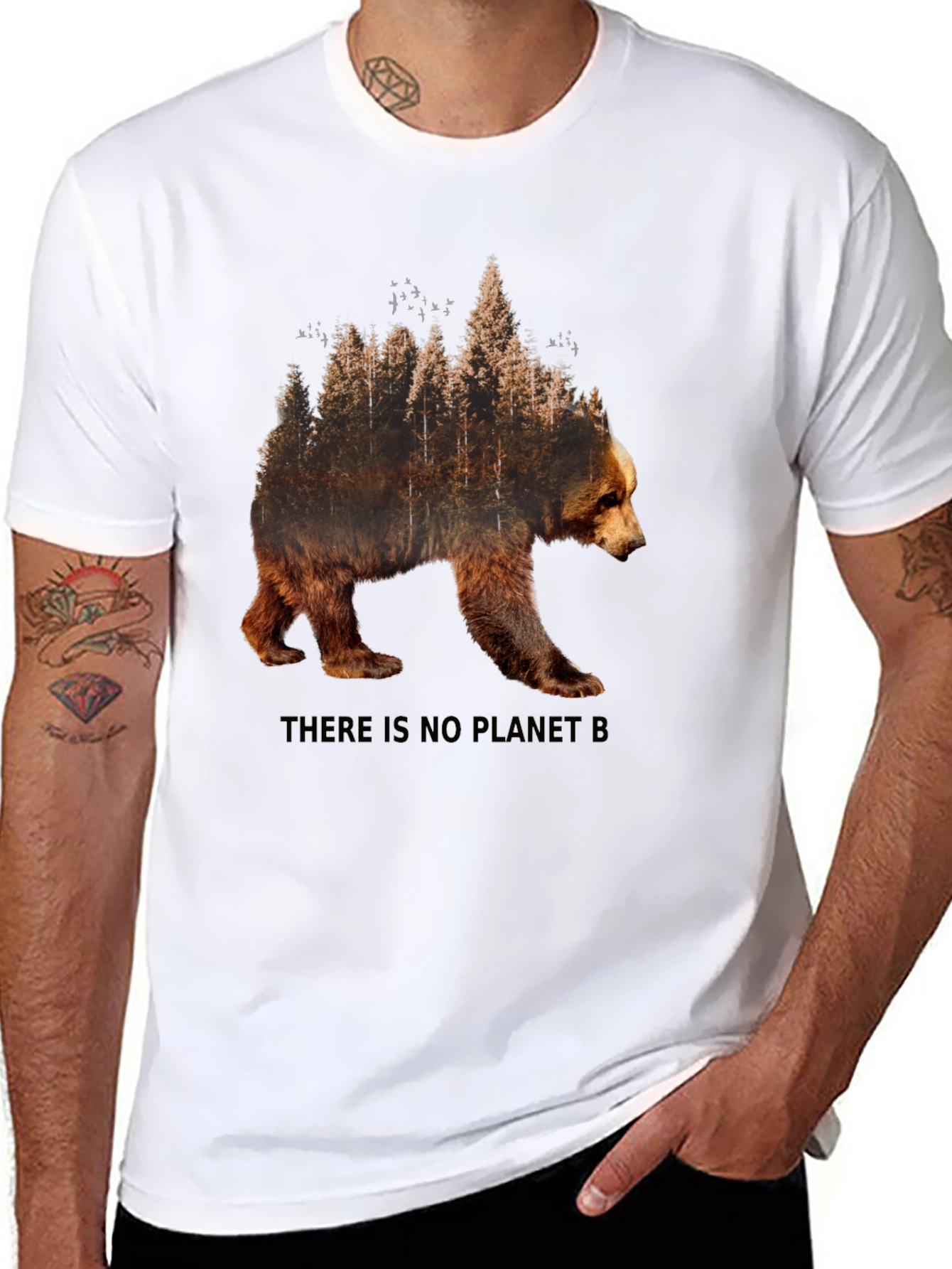 Bear Forest Graphic Tee - Save the Planet