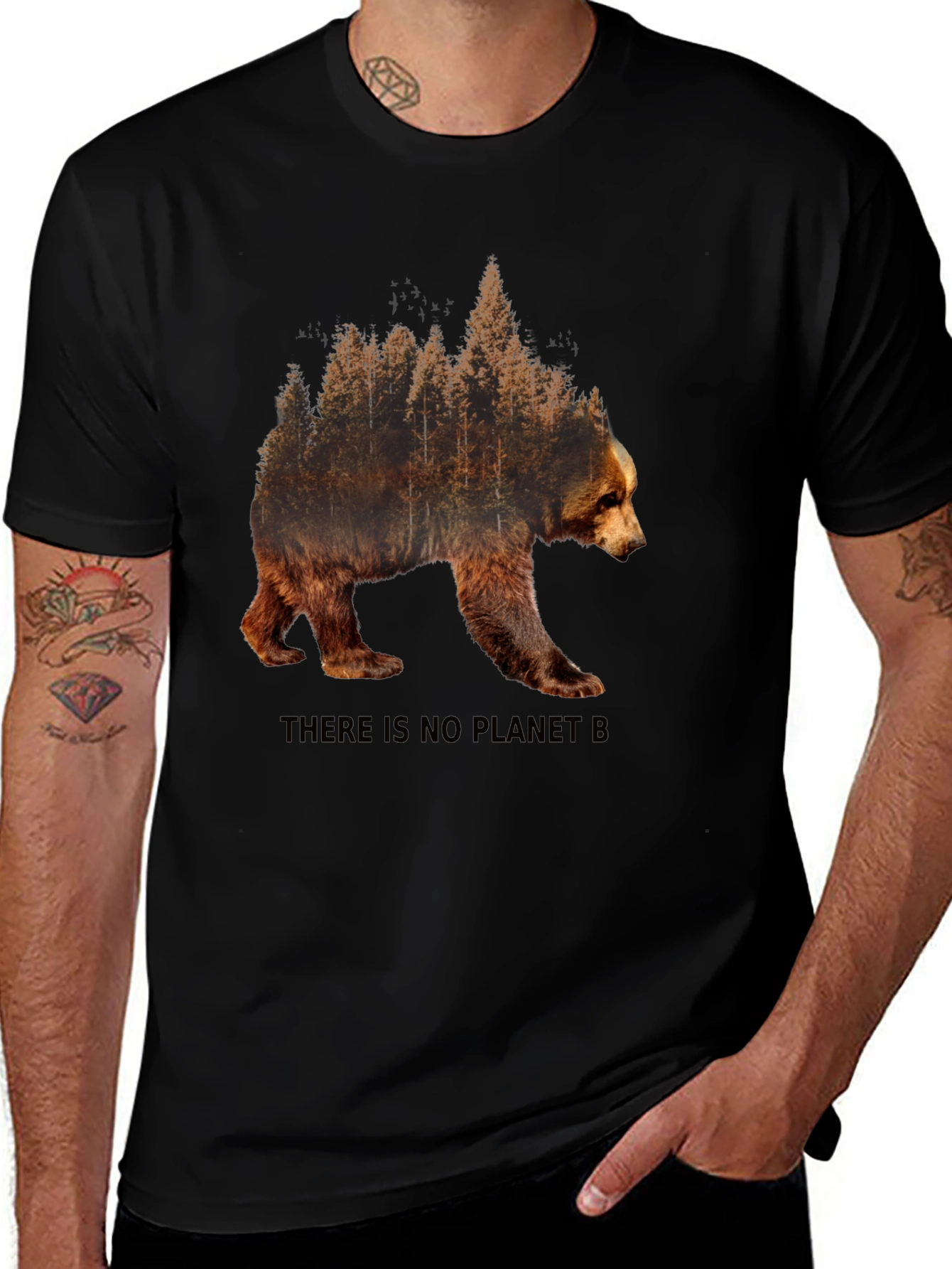 Bear Forest Graphic Tee - Save the Planet