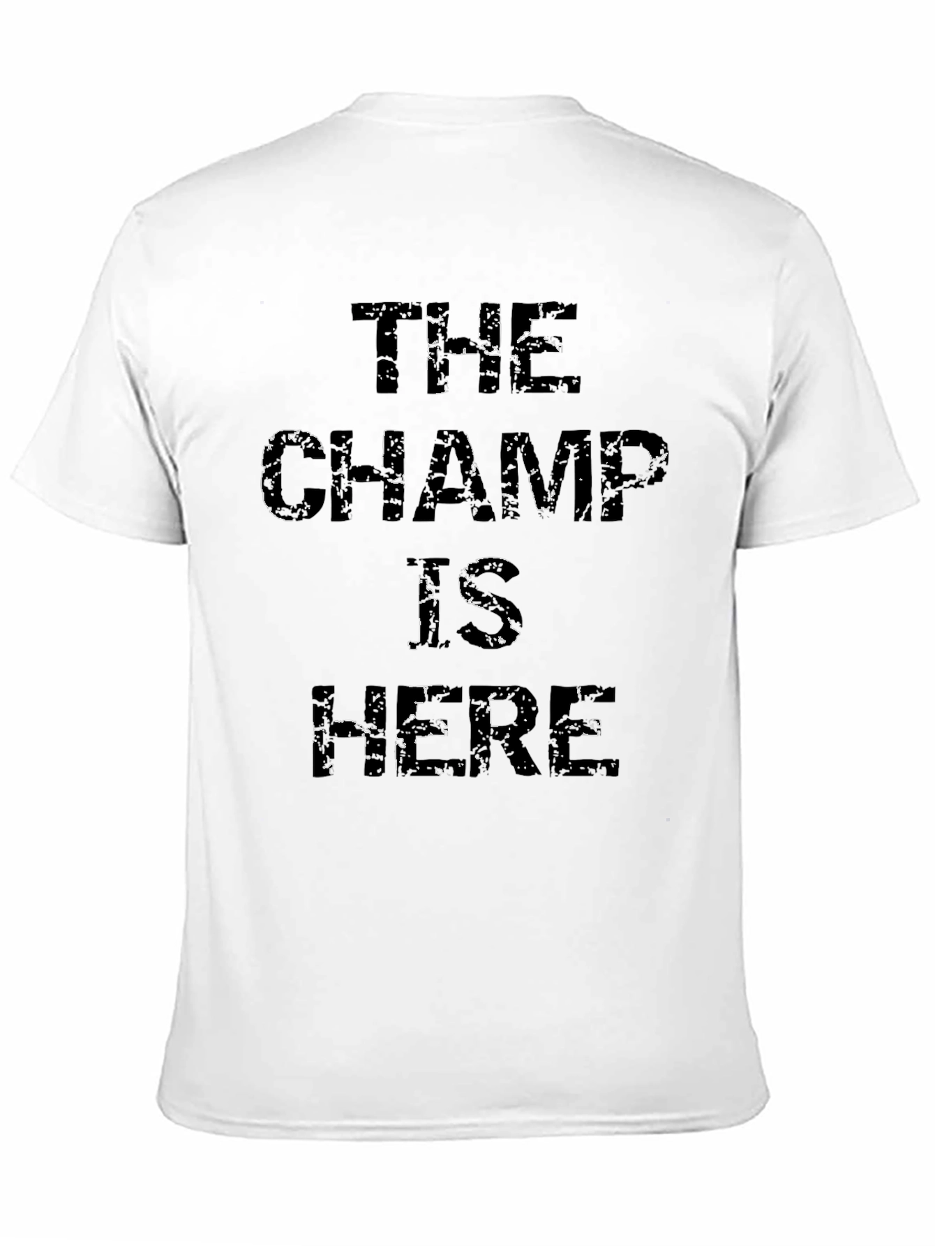 The Champ Is Here Black Graphic Tee
