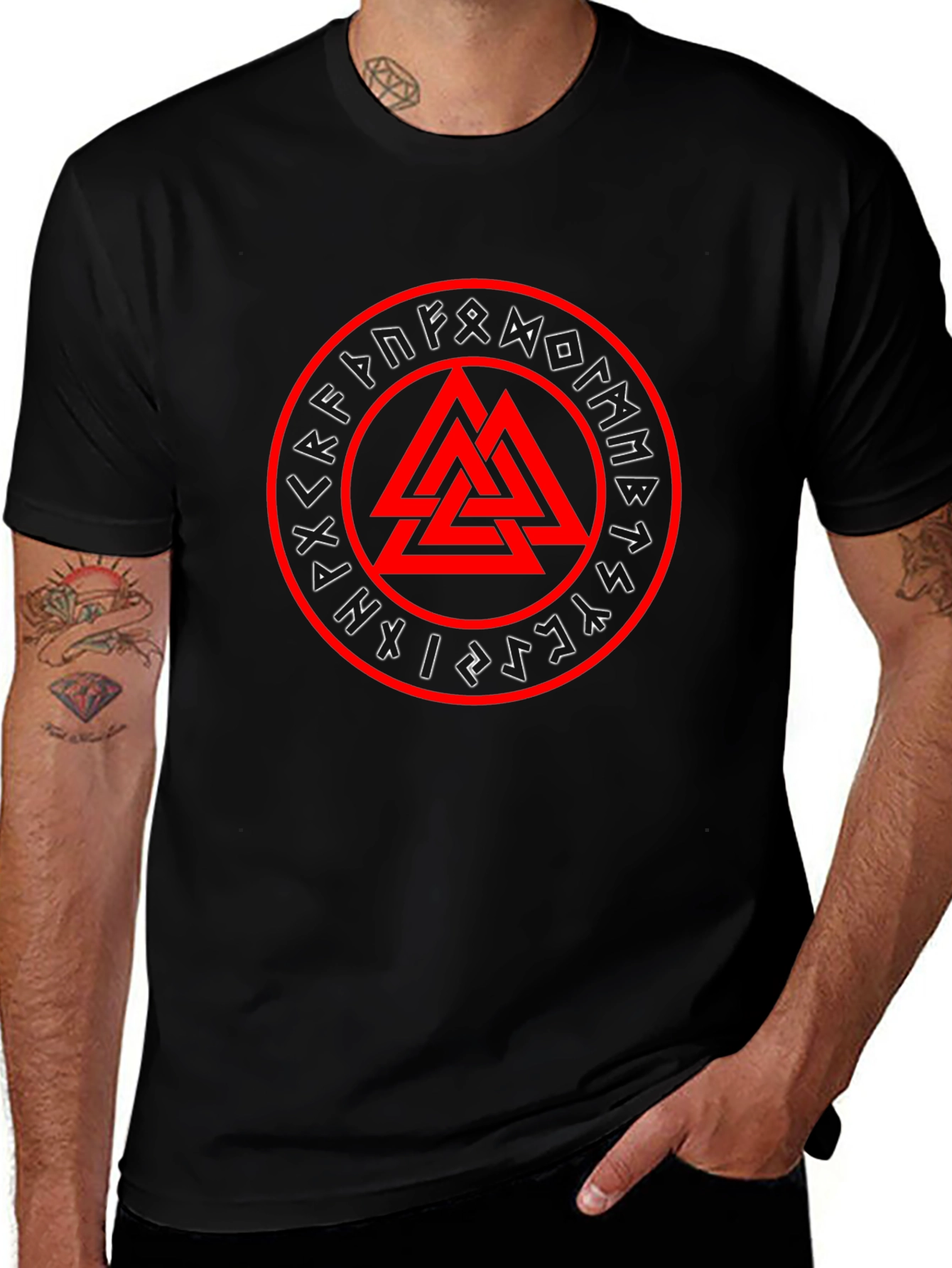 Viking Valhalla Symbol Graphic T-Shirt