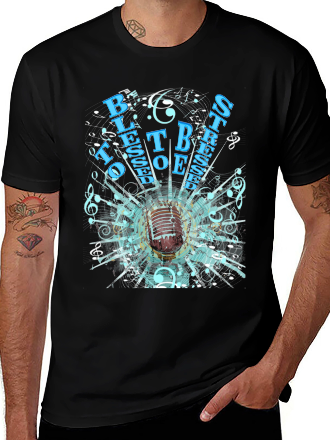 Retro Microphone Graphic T-Shirt