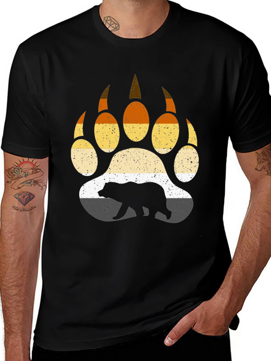 Bear Pride Paw Print T-Shirt
