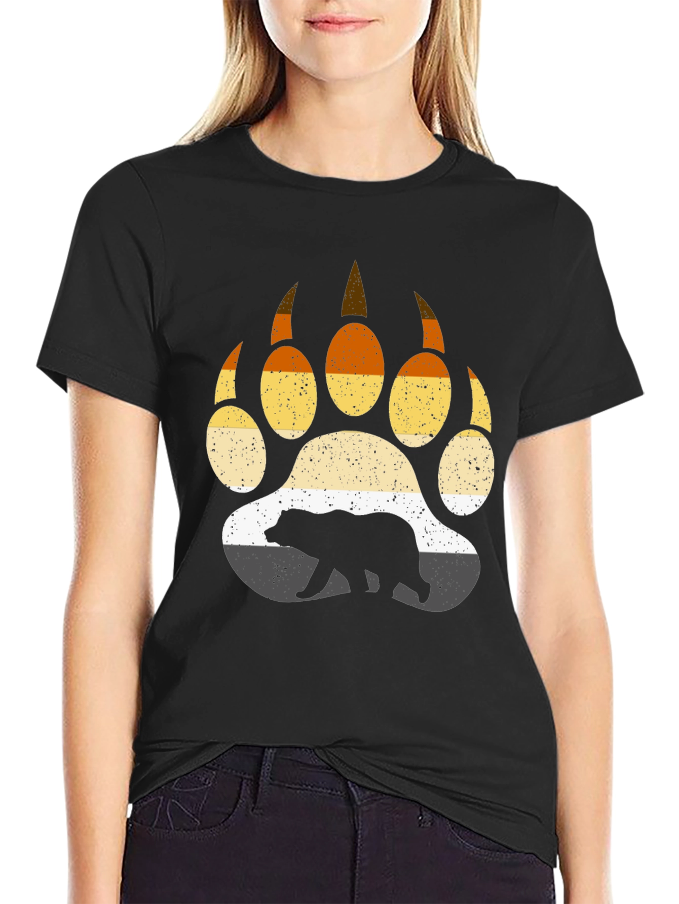 Bear Pride Paw Print T-Shirt
