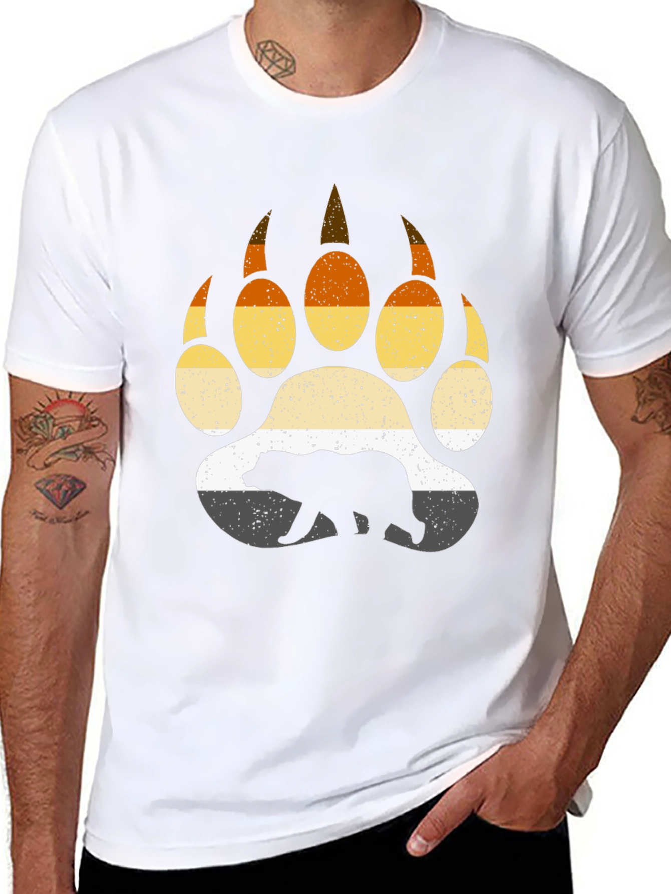 Bear Pride Paw Print T-Shirt