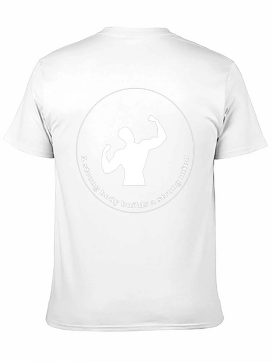 Motivational Strong Body Strong Mind Graphic Tee