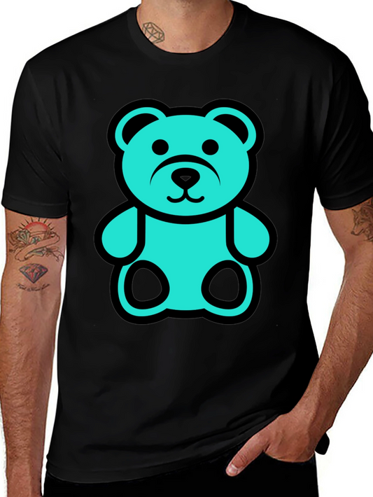 Bear Graphic Tee - Black Unisex T-Shirt