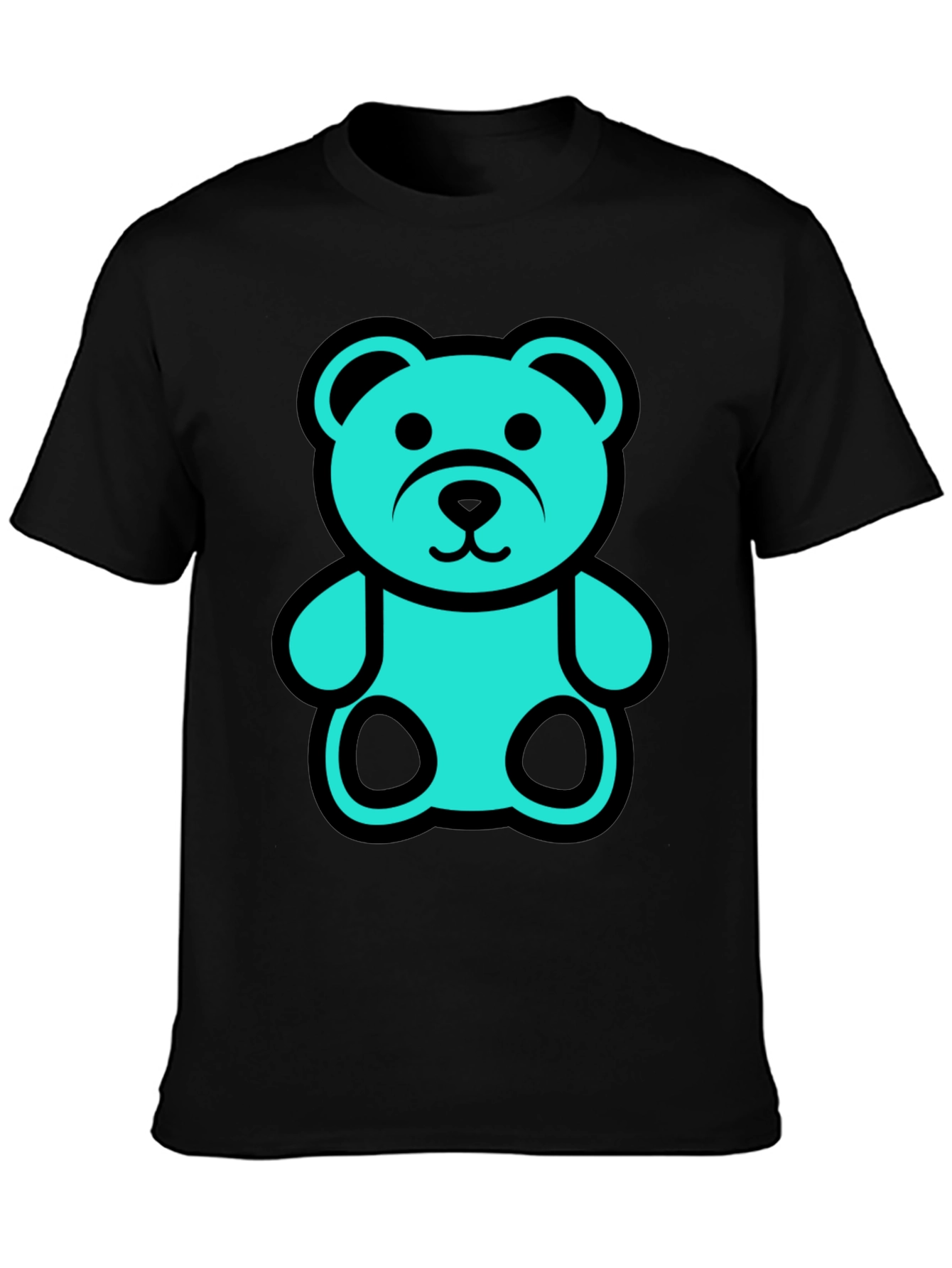 Bear Graphic Tee - Black Unisex T-Shirt