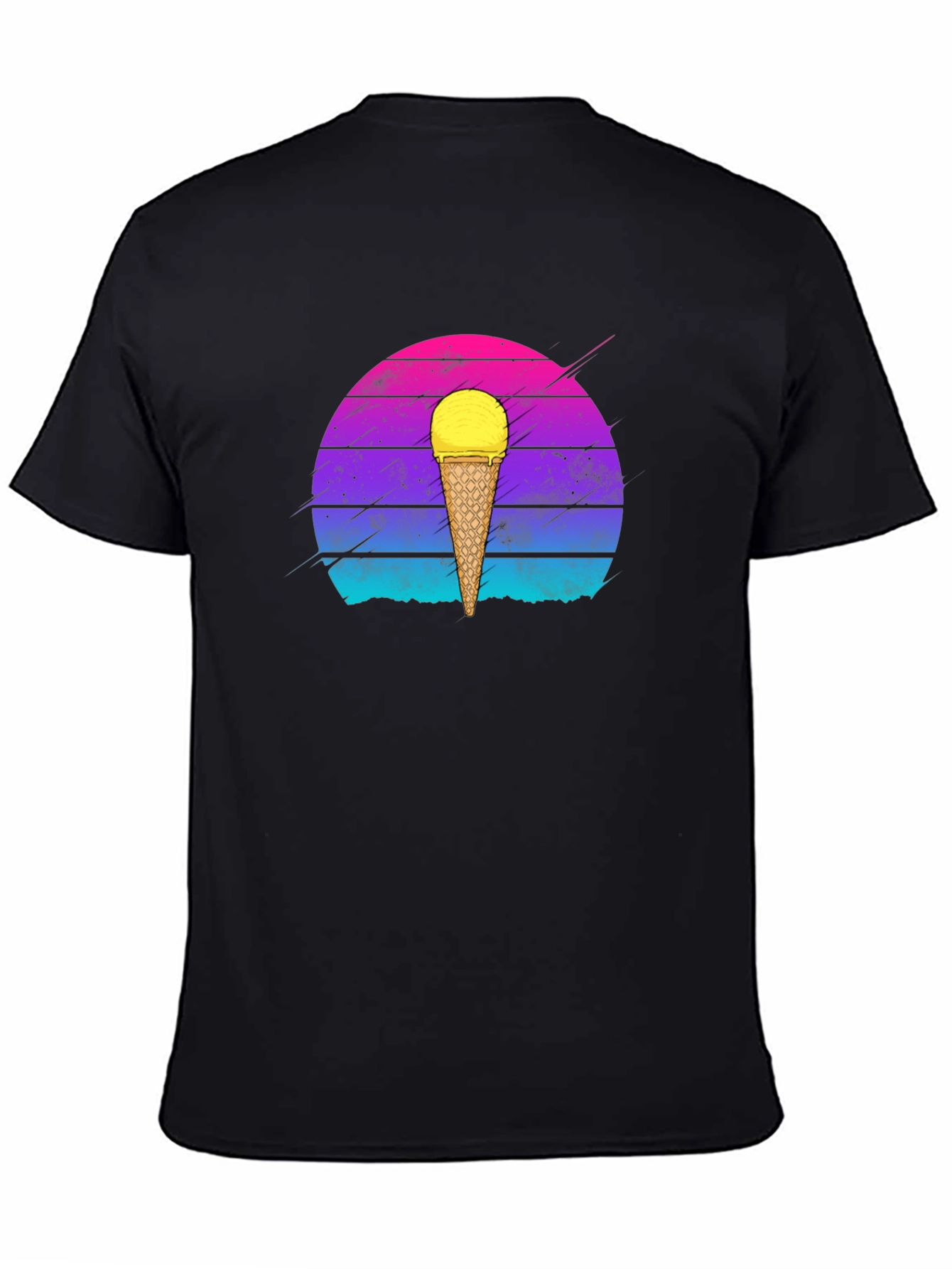 Retro Ice Cream Cone Graphic T-Shirt