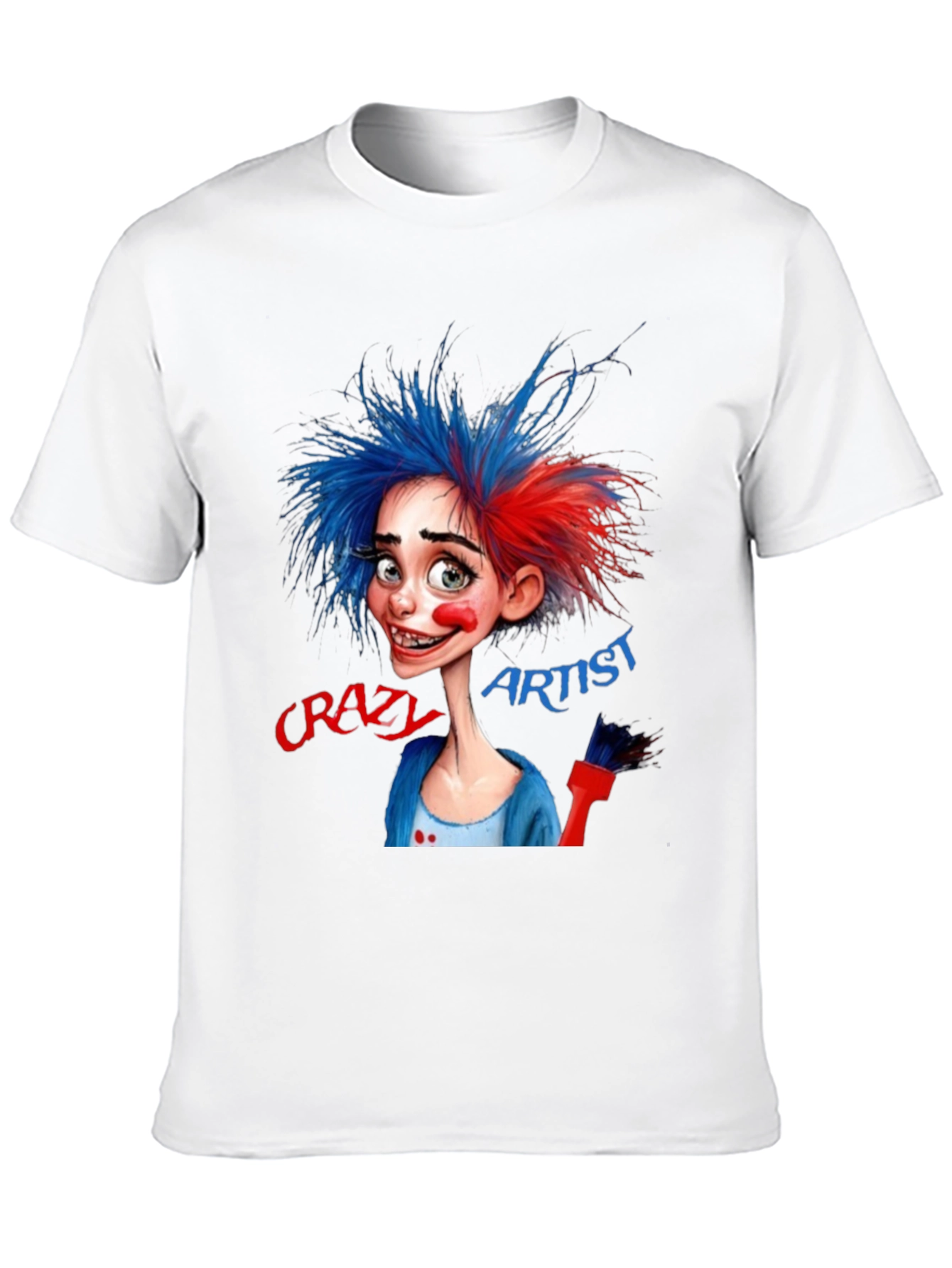 Crazy Artist Graphic T-Shirt