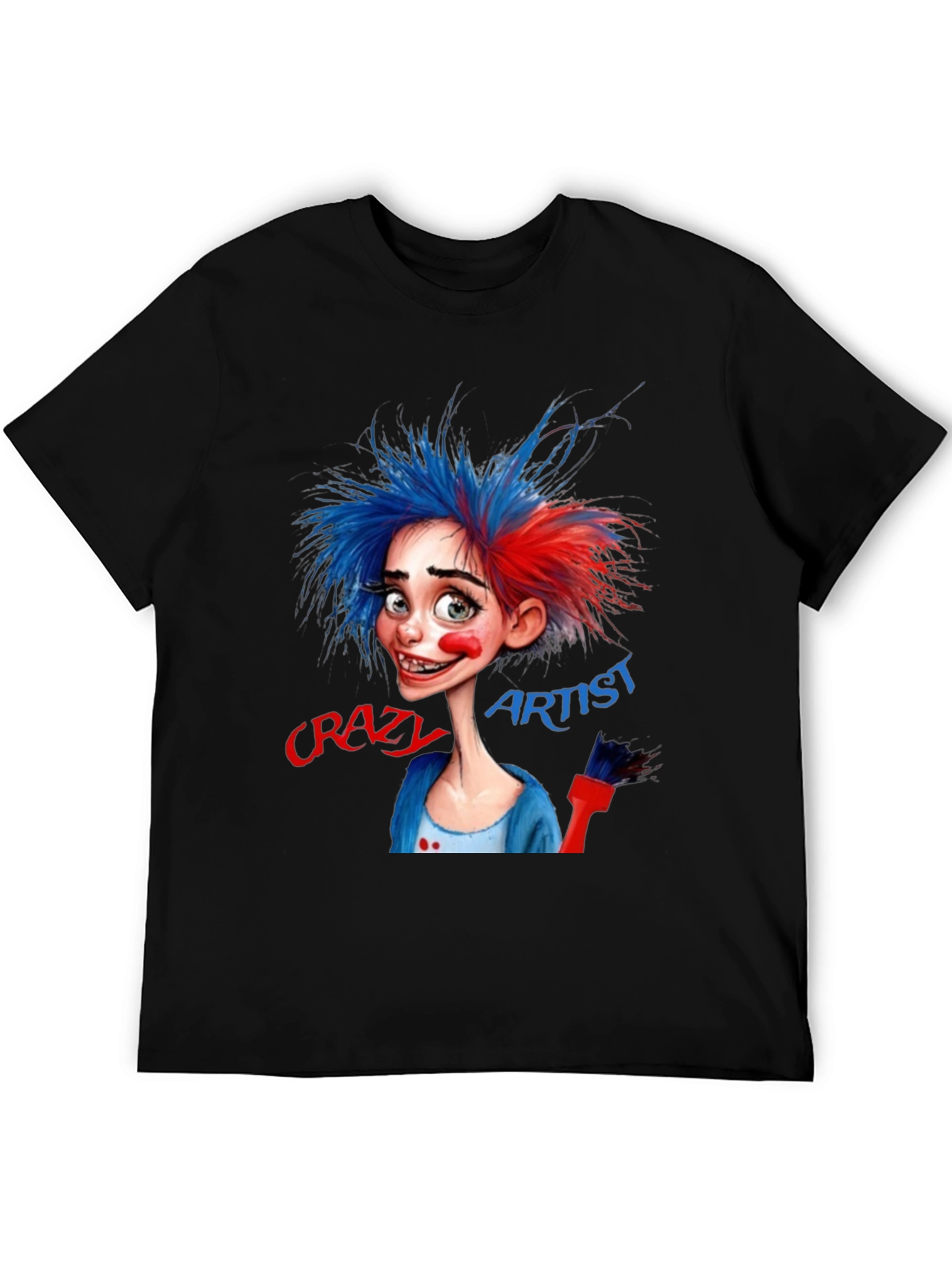 Crazy Artist Graphic T-Shirt