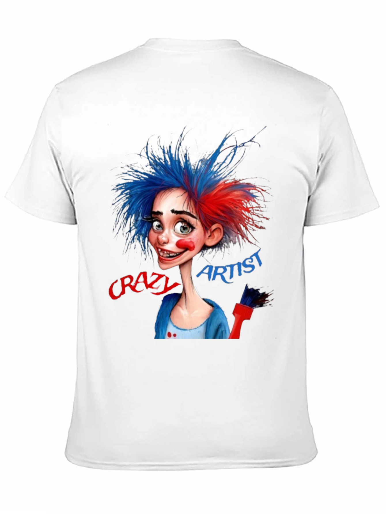 Crazy Artist Graphic T-Shirt