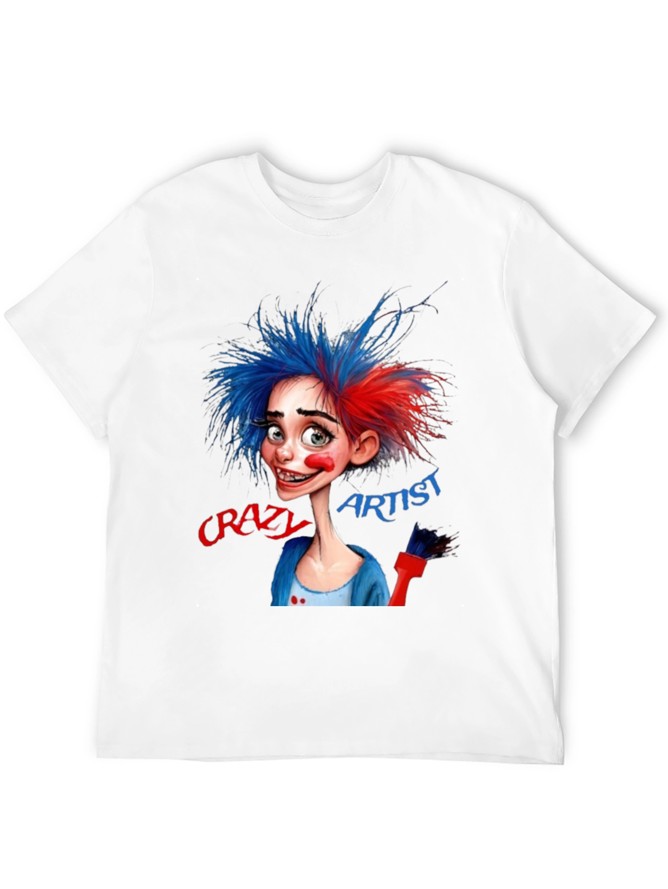 Crazy Artist Graphic T-Shirt