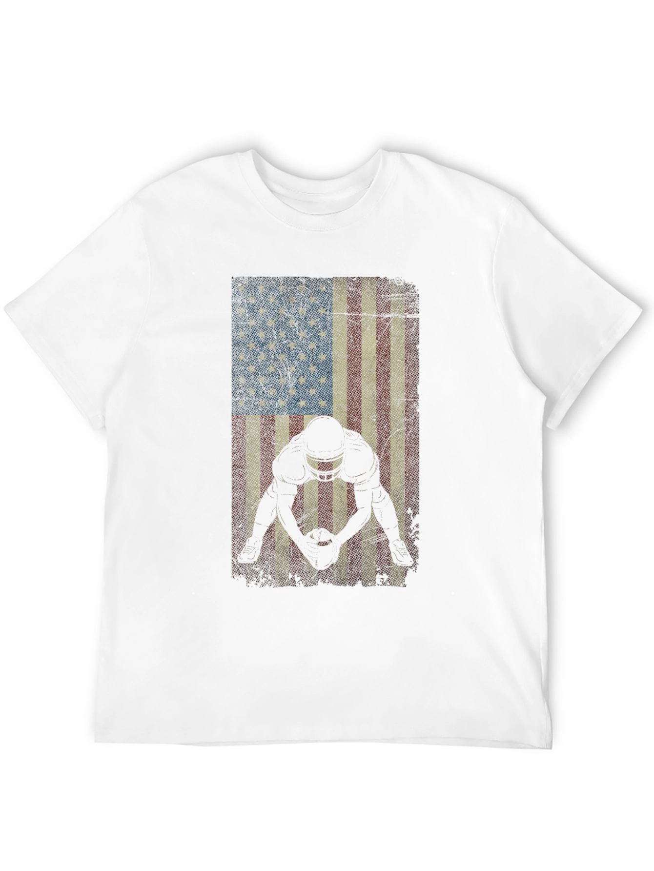 American Football Flag Graphic T-Shirt