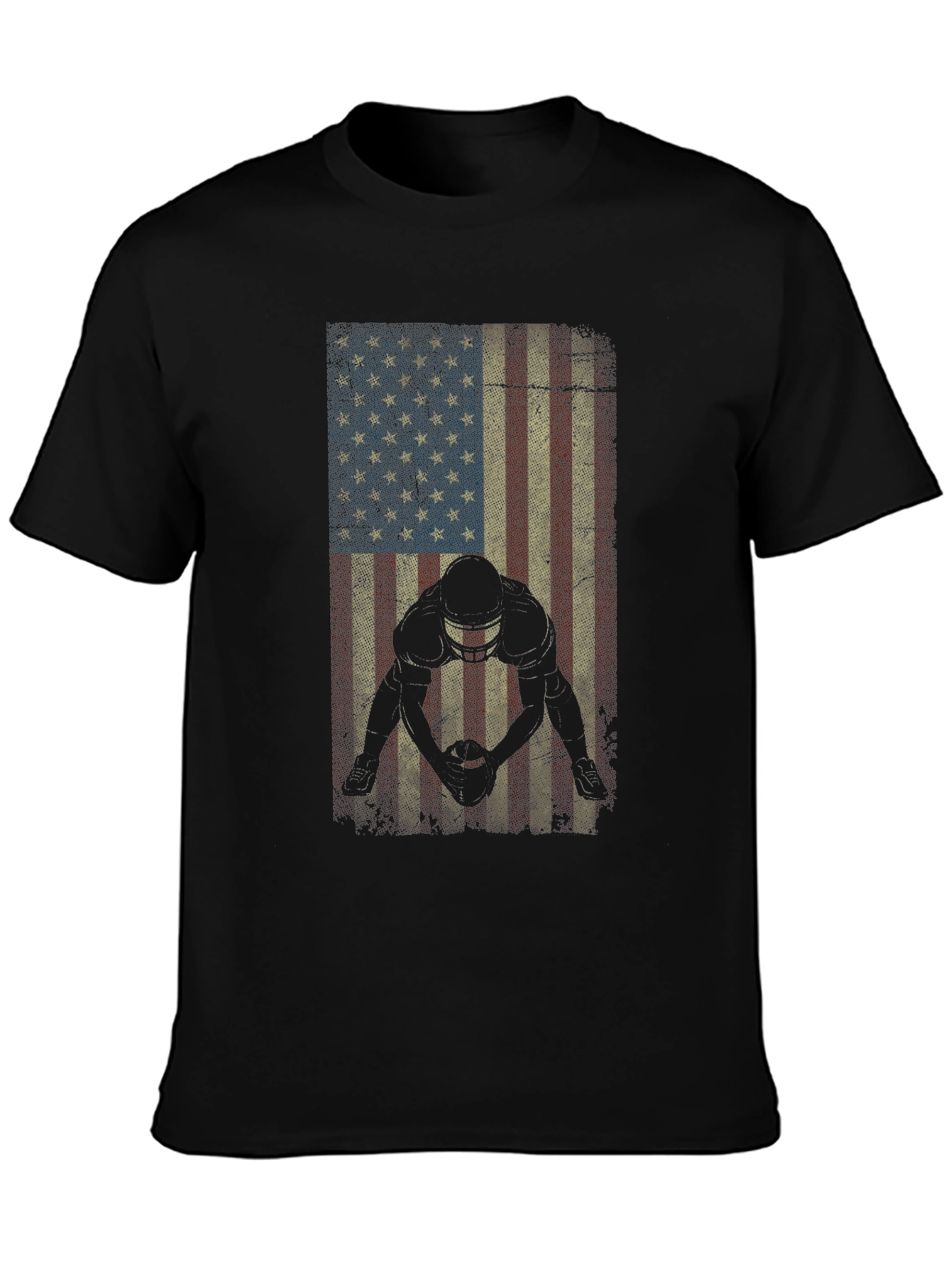 American Football Flag Graphic T-Shirt