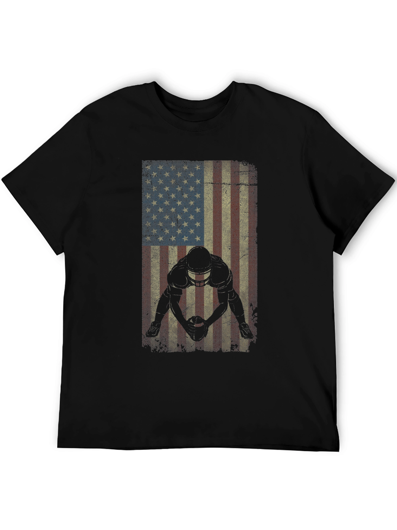 American Football Flag Graphic T-Shirt