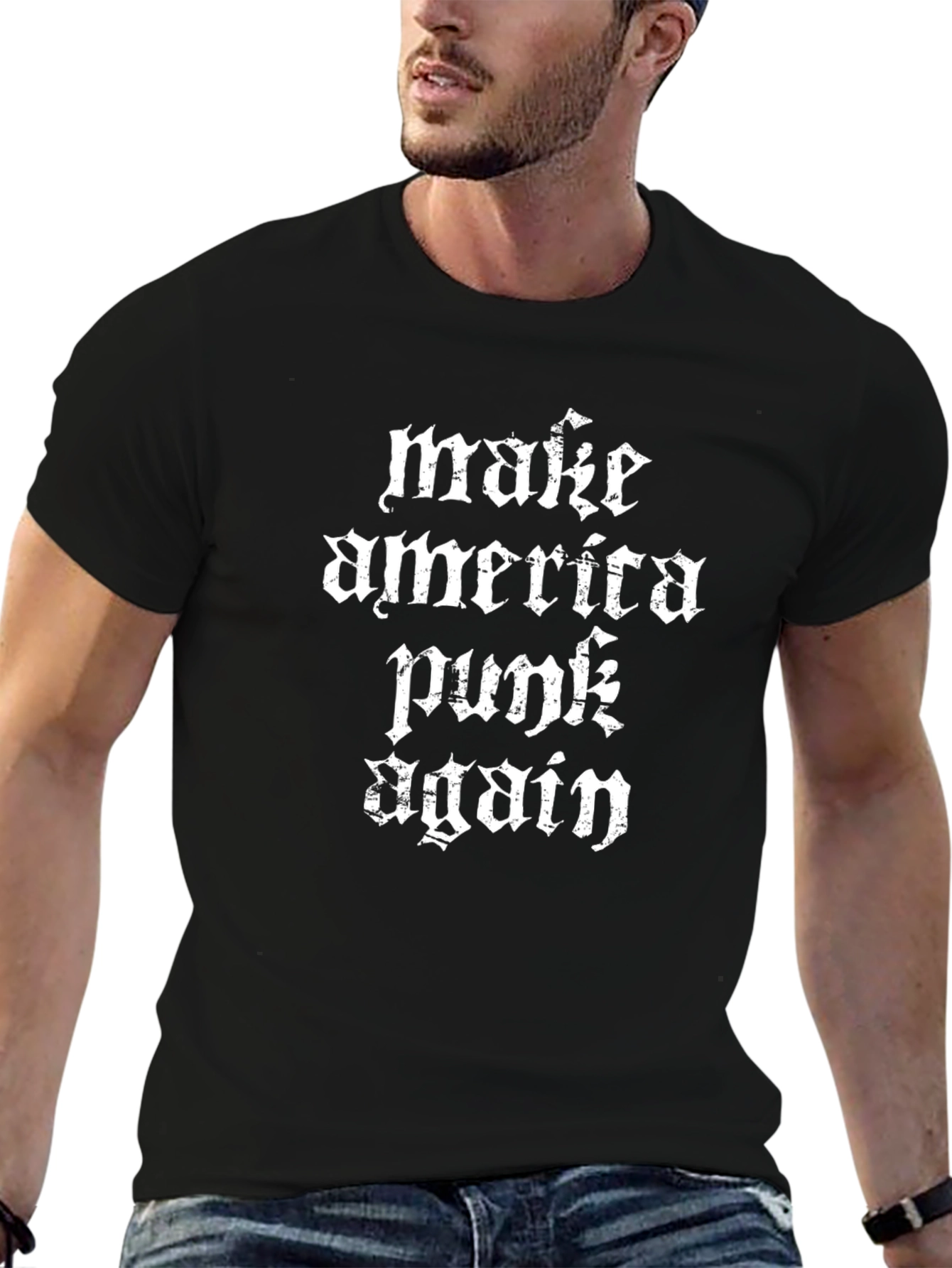 Make America Punk Again Black Graphic Tee