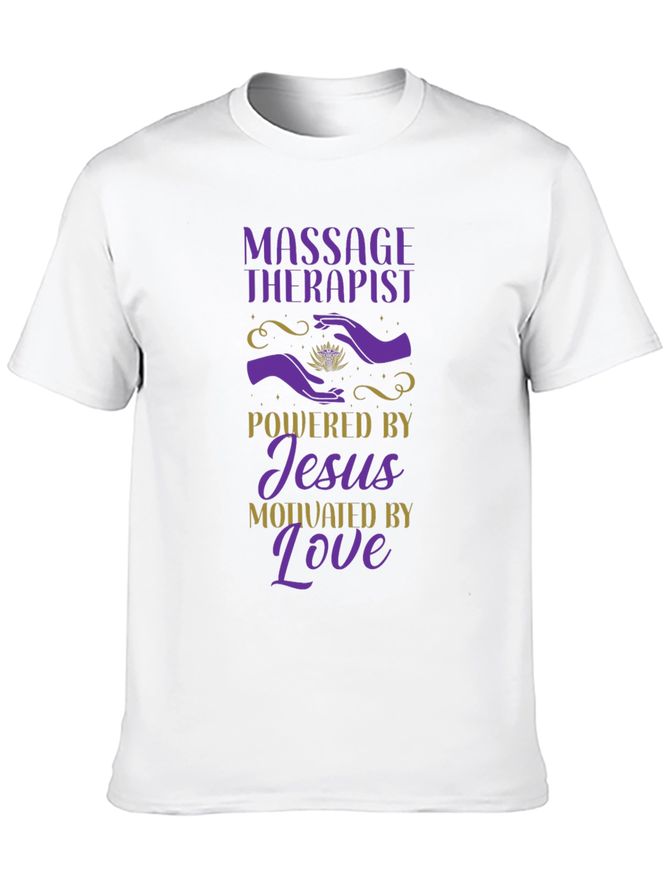 Massage Therapist Powered By Jesus T-Shirt