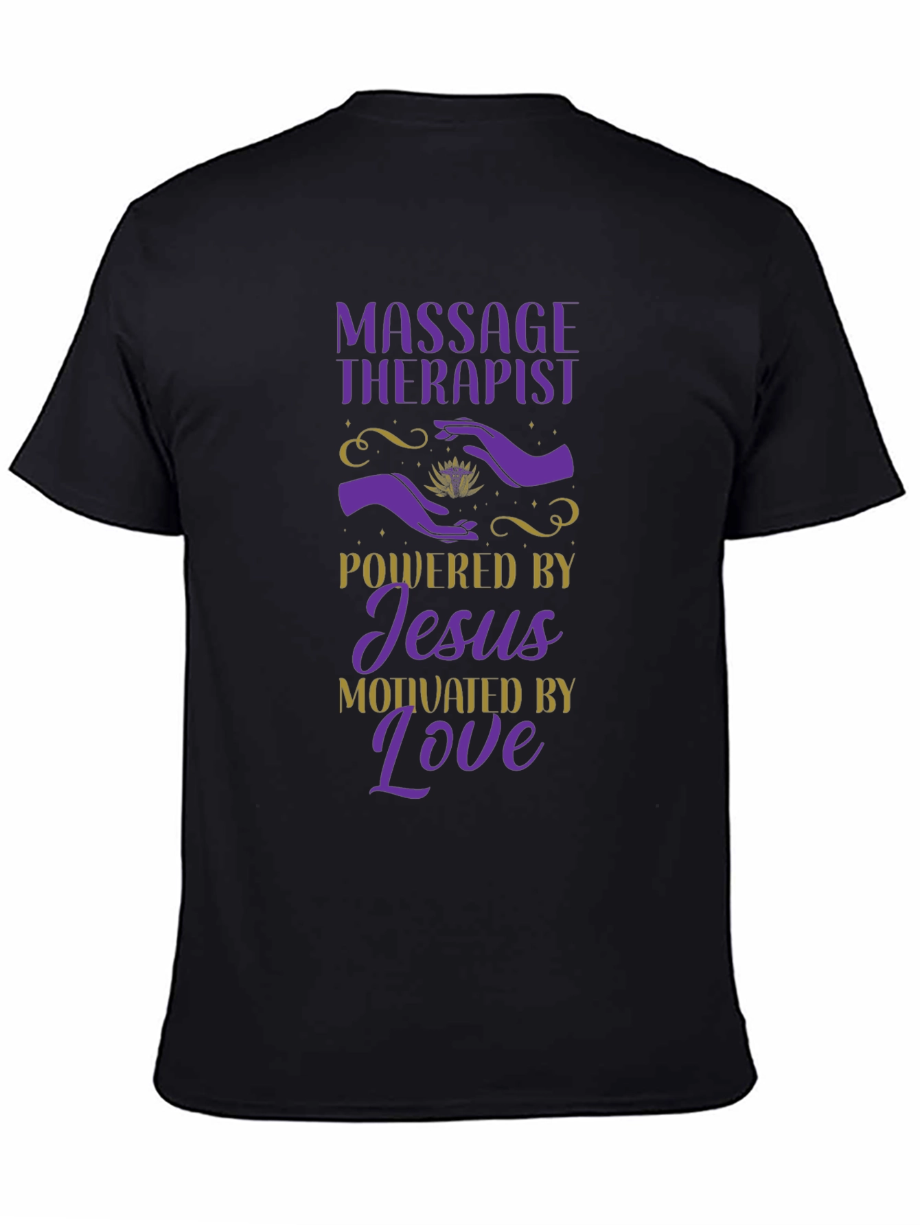 Massage Therapist Powered By Jesus T-Shirt