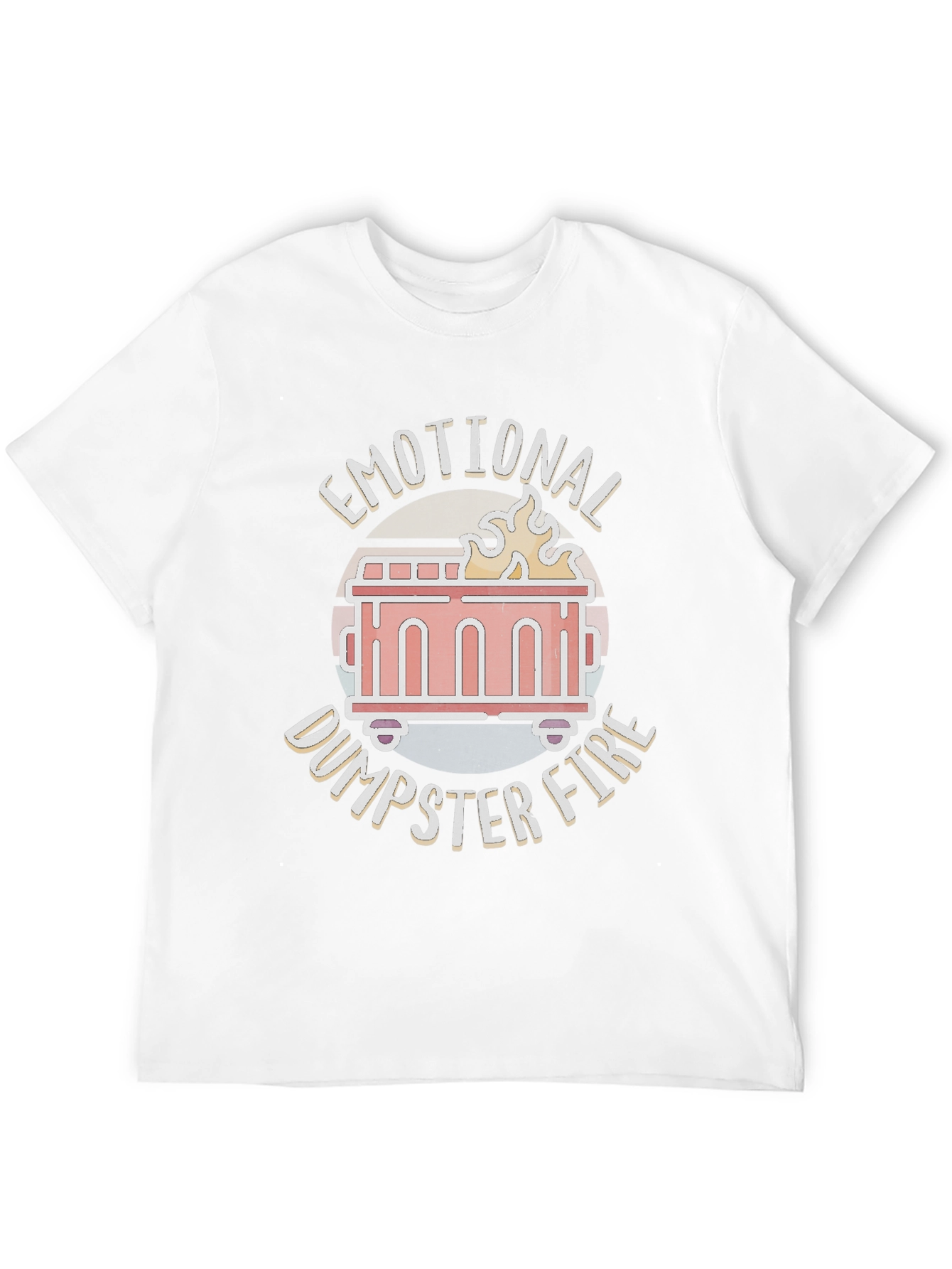 Emotional Dumpster Fire Graphic Tee - Black