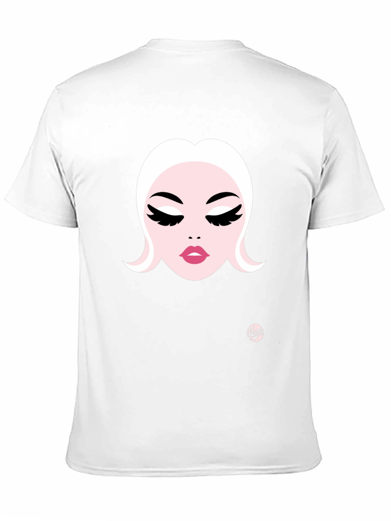Glam Girl Graphic Tee - Stylish Womens Face Design