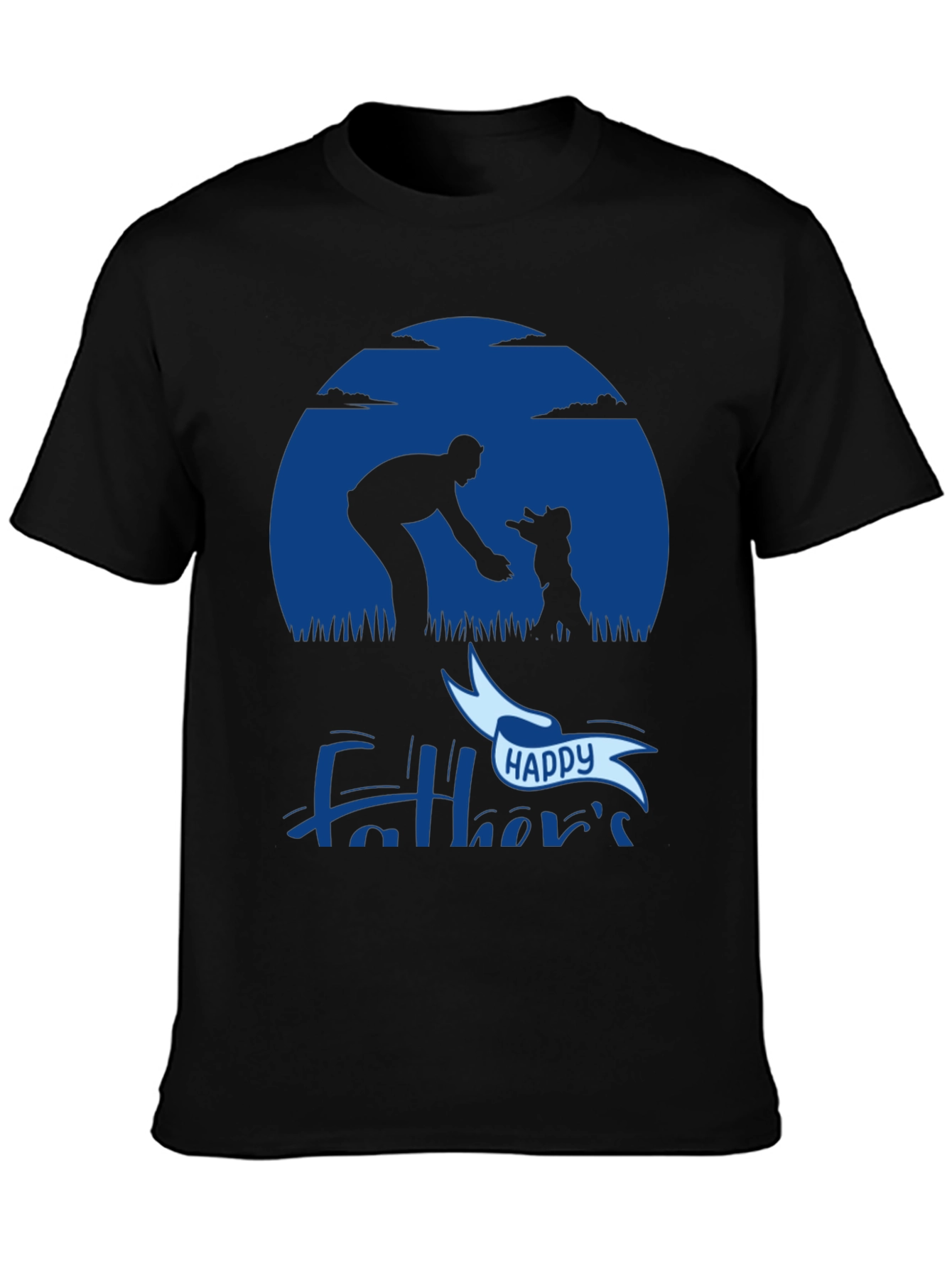 Happy Fathers Day Black T-Shirt