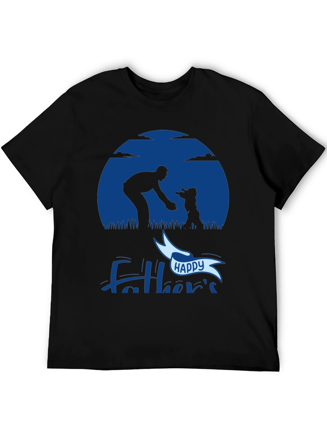 Happy Fathers Day Black T-Shirt